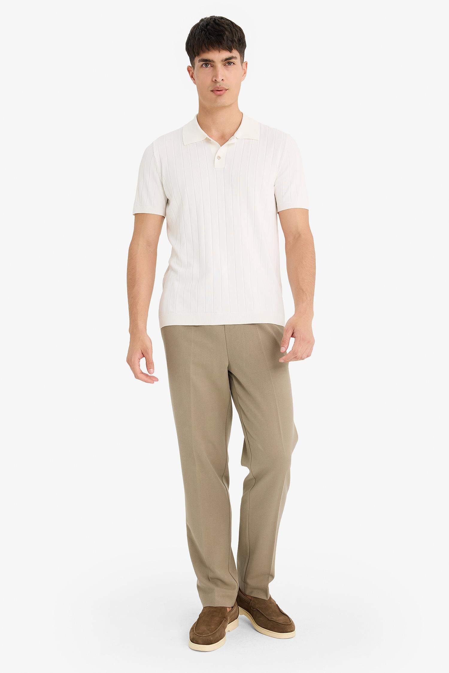 Beli Bağcıklı Lastikli Cepli Jogger Fit Her Yöne Esneyen Yumuşak Tuşe Pantolon