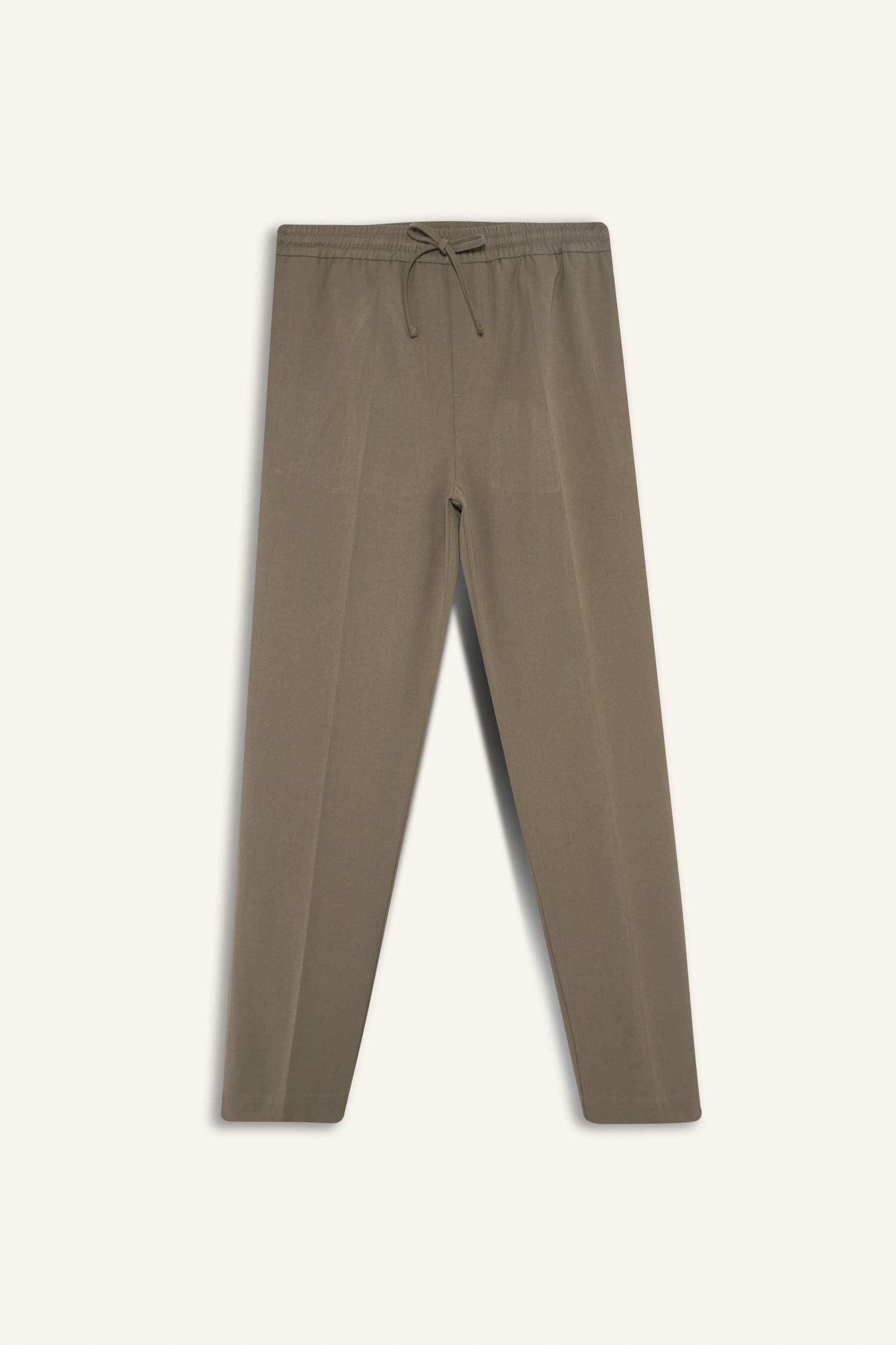 Beli Bağcıklı Lastikli Cepli Jogger Fit Her Yöne Esneyen Yumuşak Tuşe Pantolon