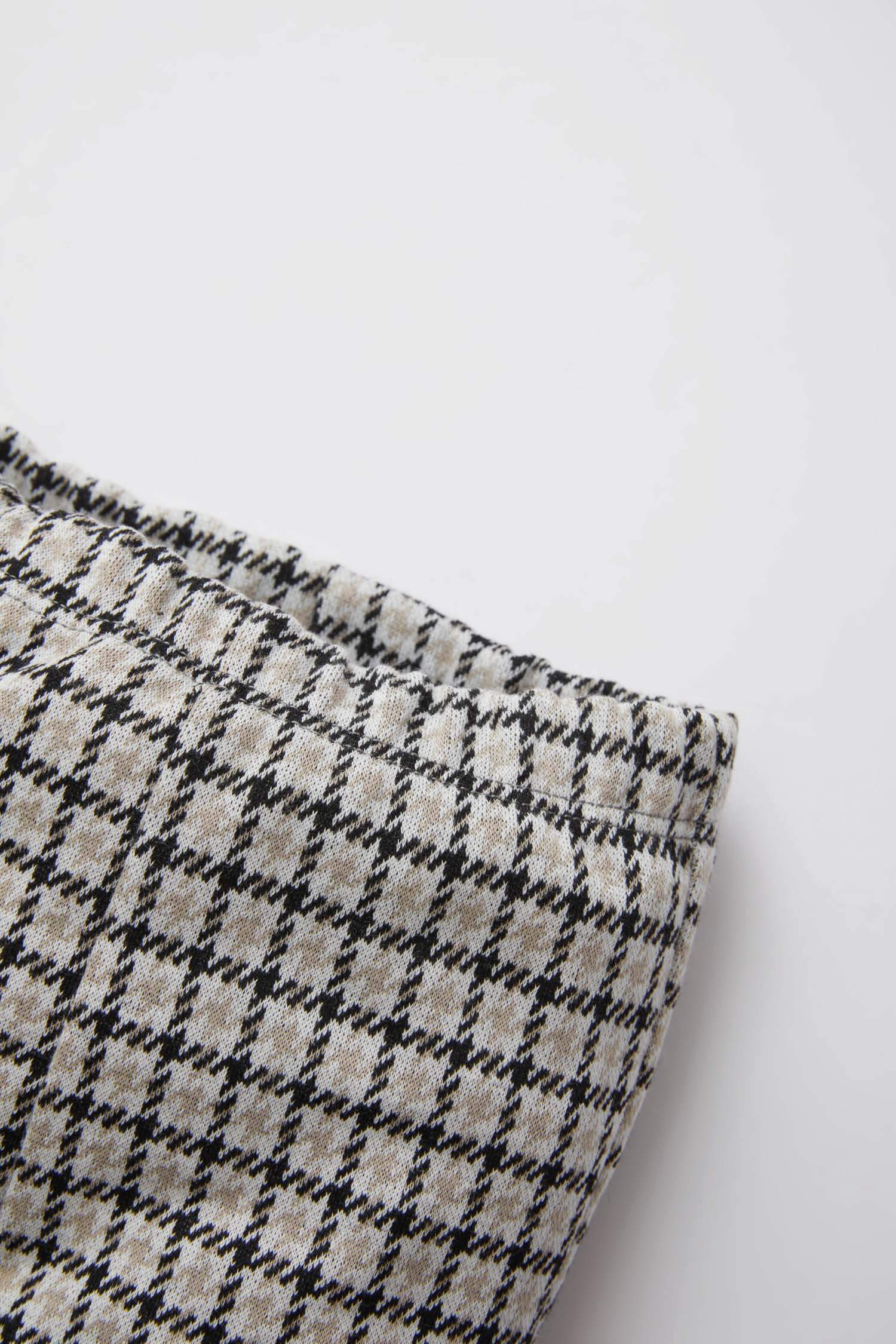 Baby Girl Flare Leg Jacquard Trousers