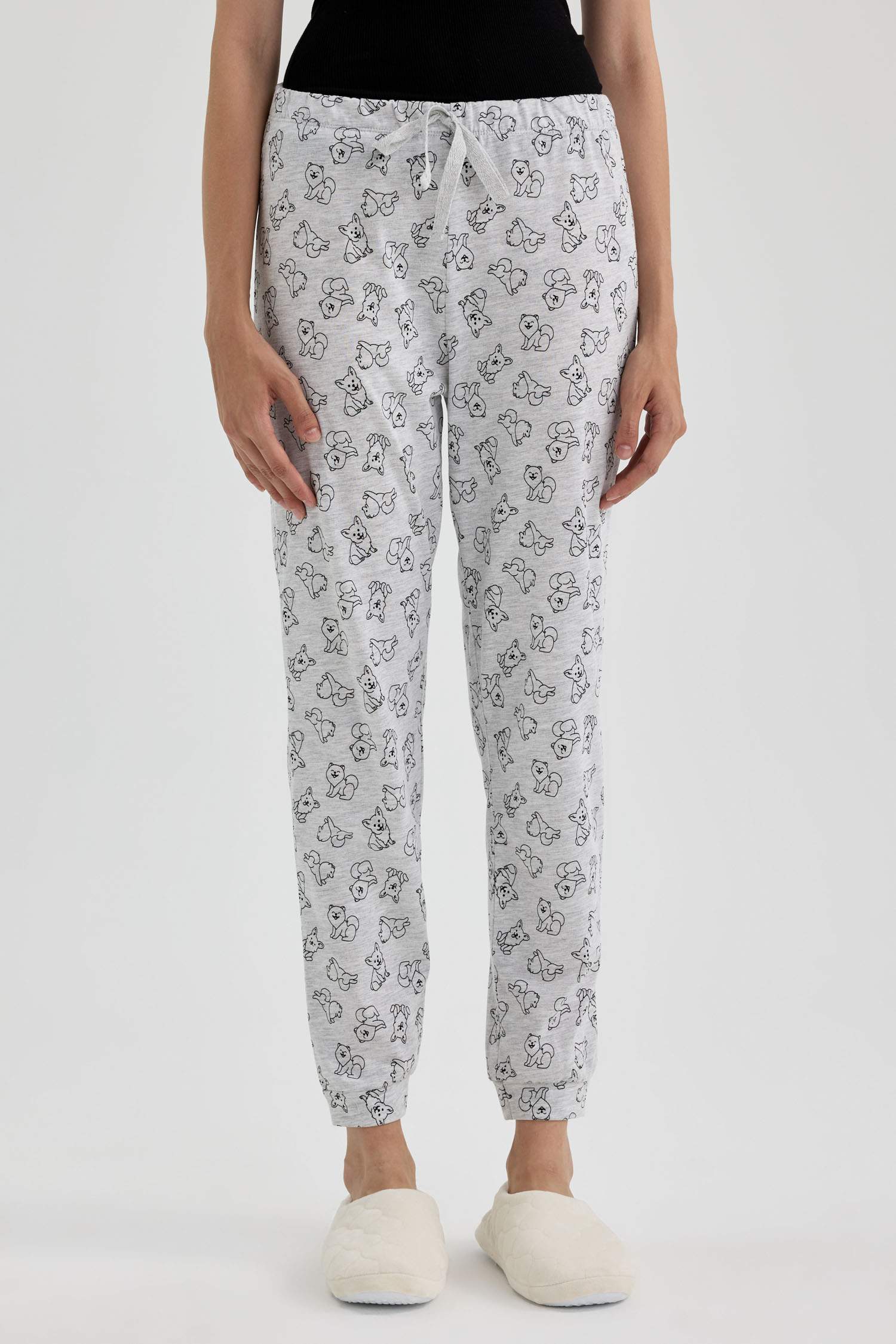 Fall in Love Regular Fit Desenli Pijama Altı