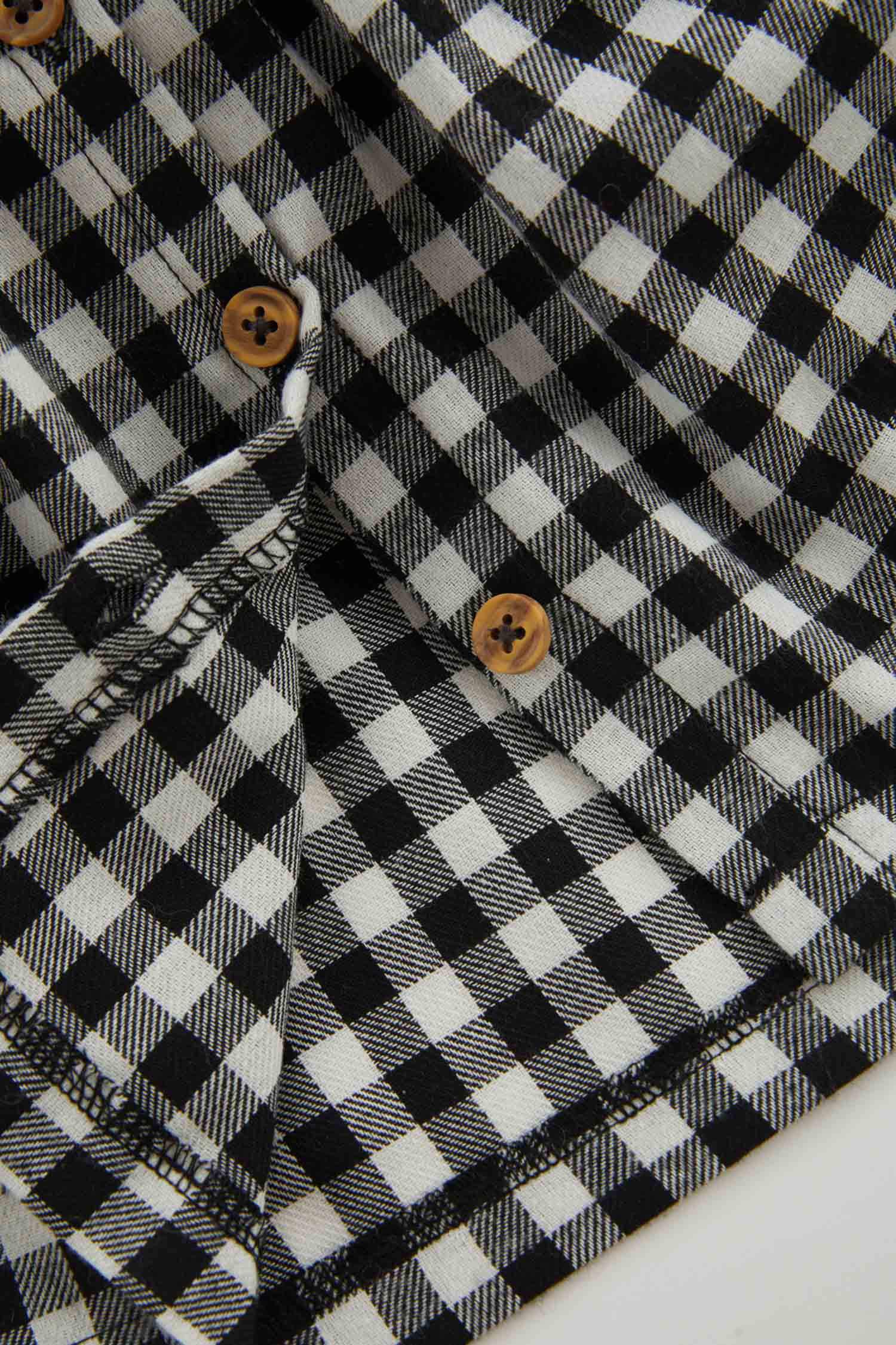 Сукня стандартного крою у клітку з фланелі для малюків дівчаток