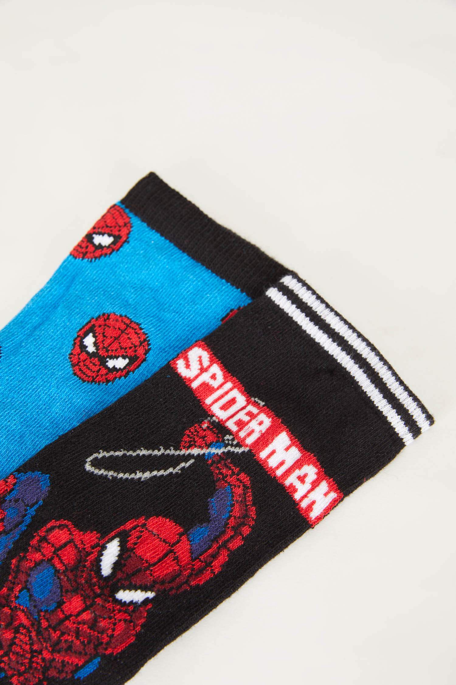 جوارب طويلة قطن ولادي من سبايدرمان - قطعتين