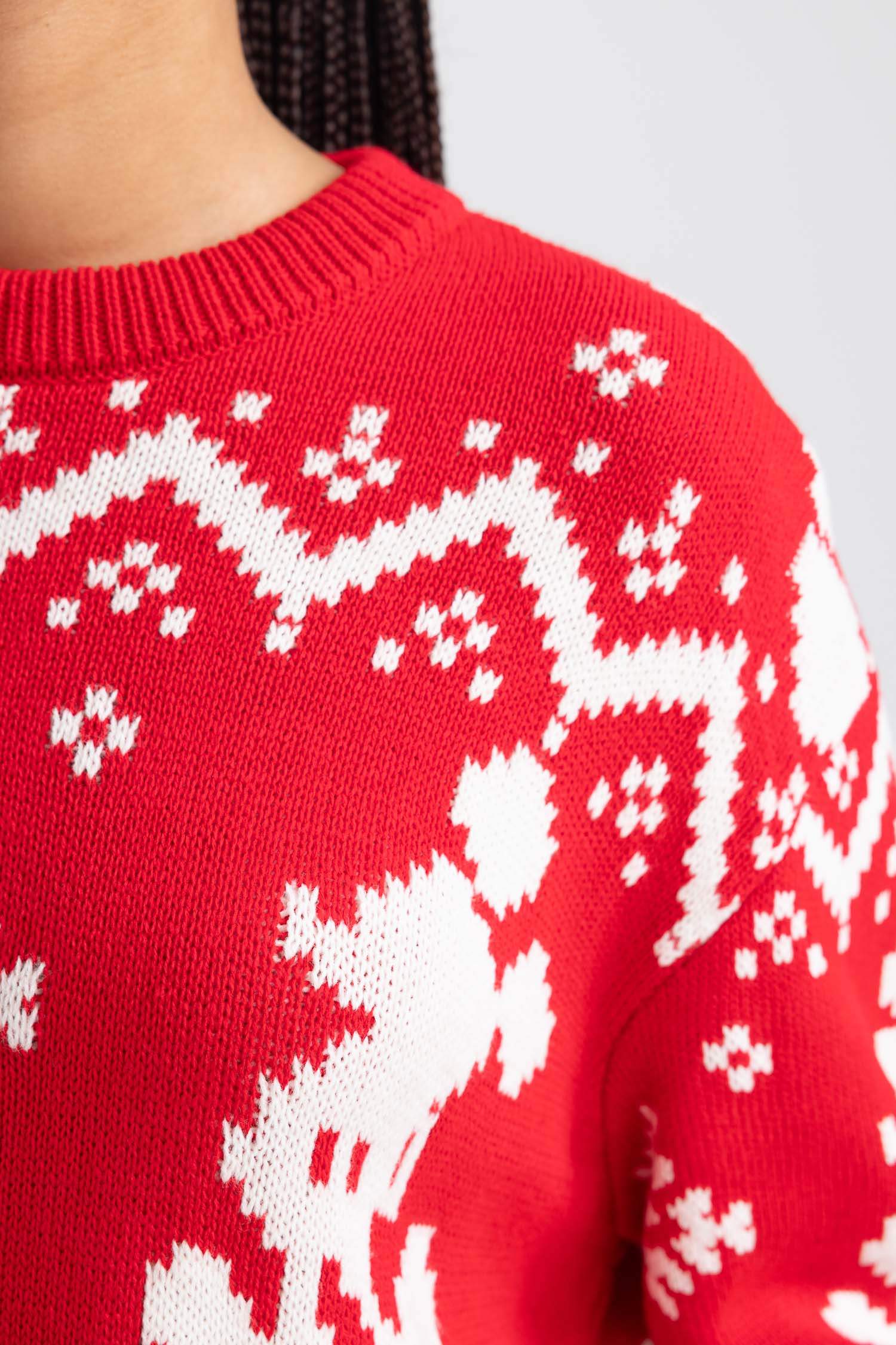 Disney Mickey & Minnie Christmas Themed Knit Pullover