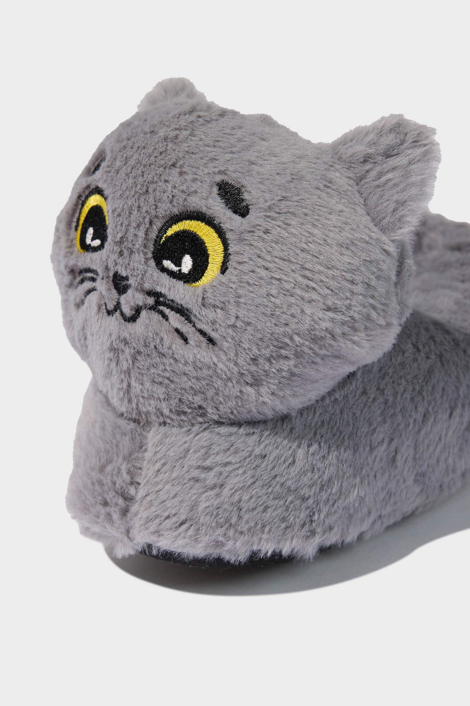 Kız Çocuk Kedi Temalı Düz Taban Panduf