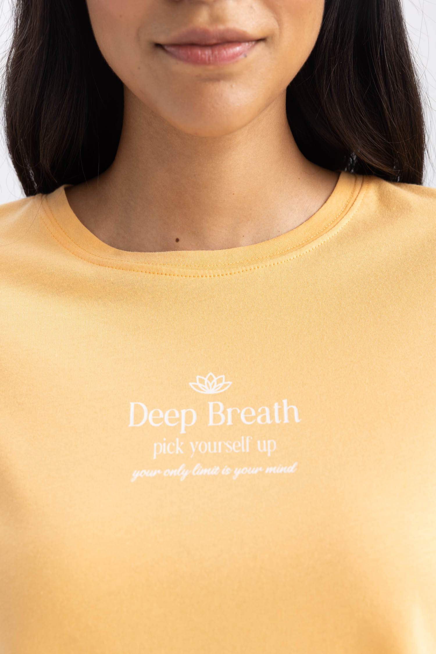 Regular Fit Bisiklet Yaka Baskılı Kısa Kollu Tişört