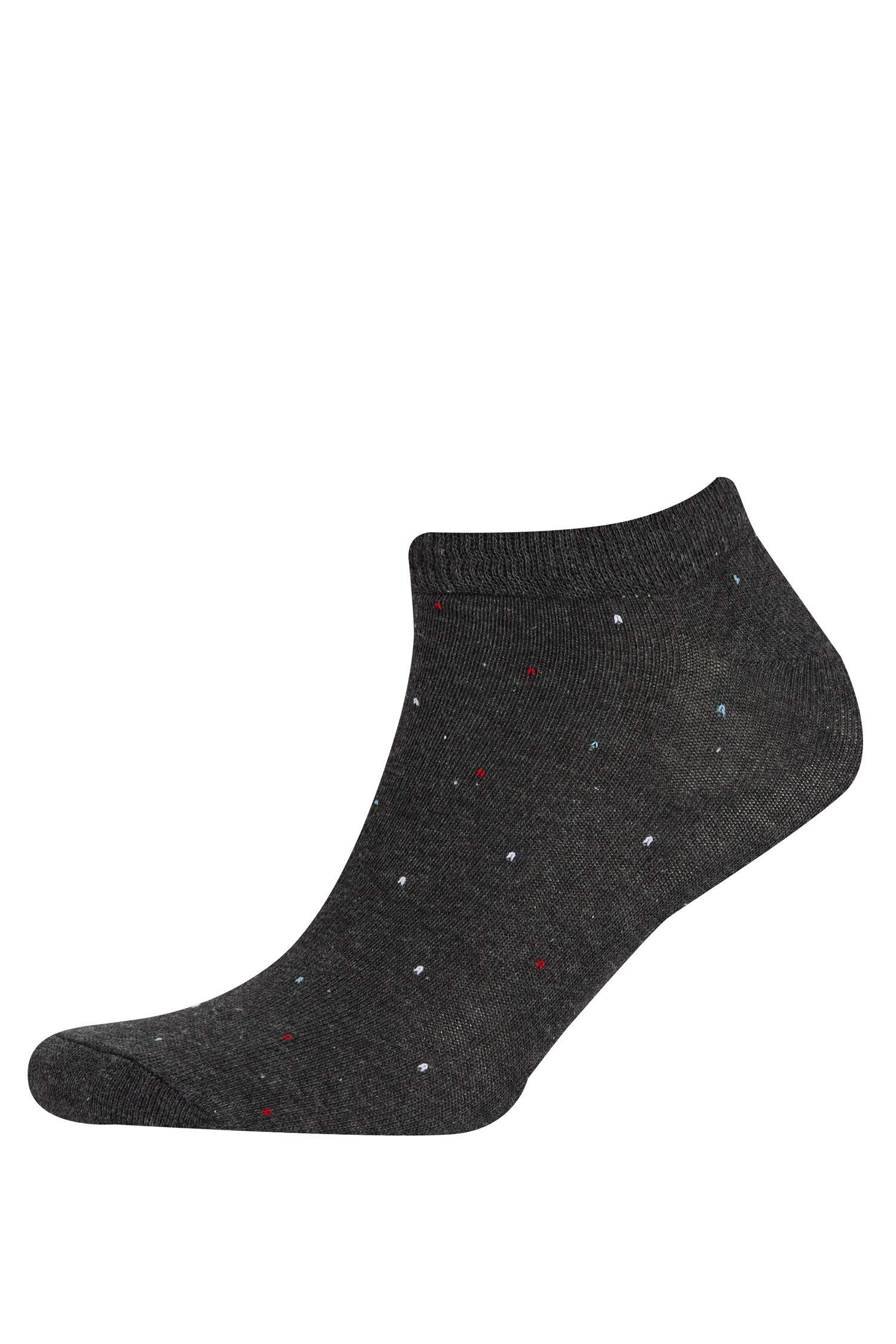 Erkek 5'li Pamuklu Patik Çorap