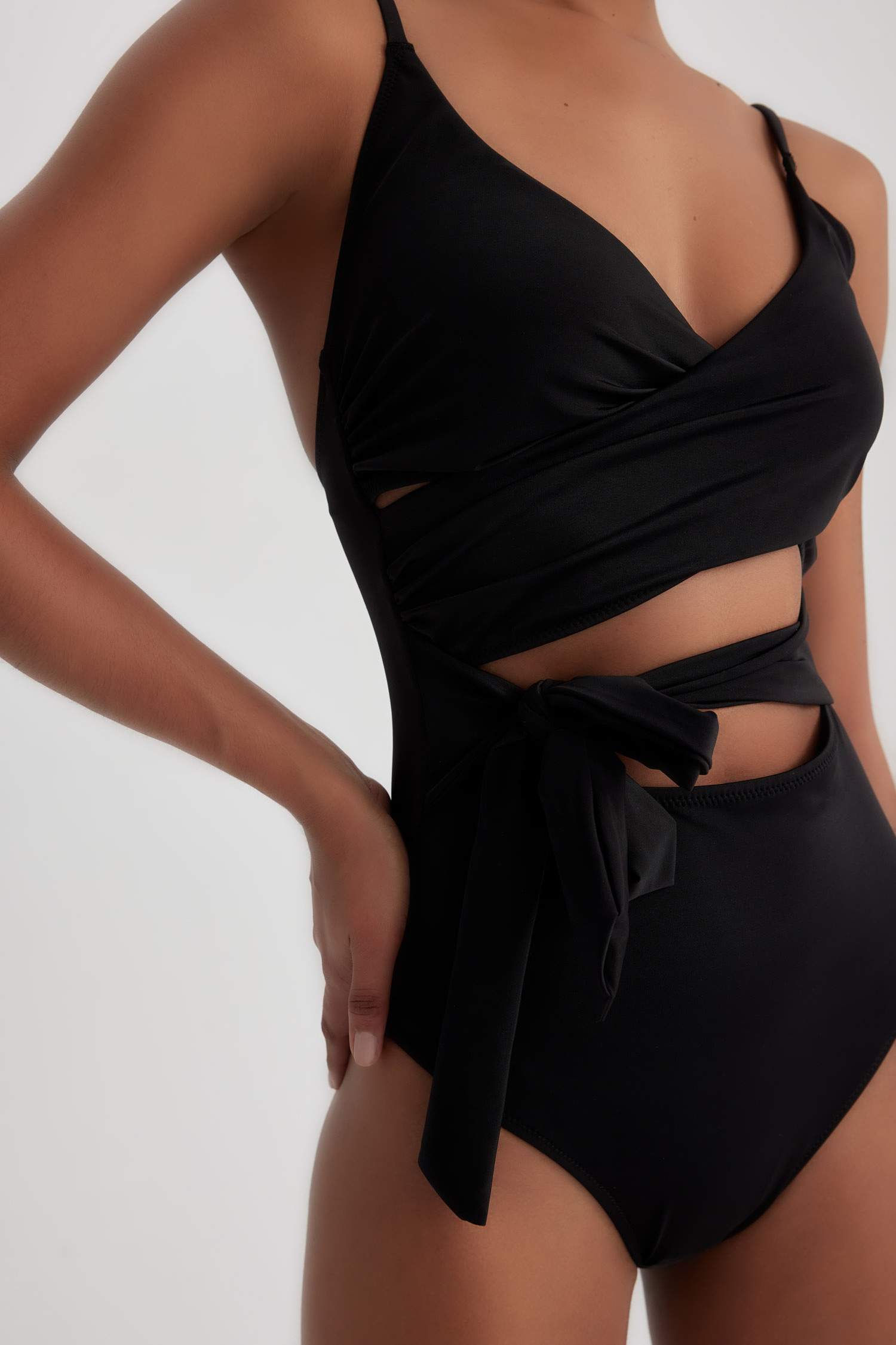 Maillots de Bain à Bretelles Et Col En V