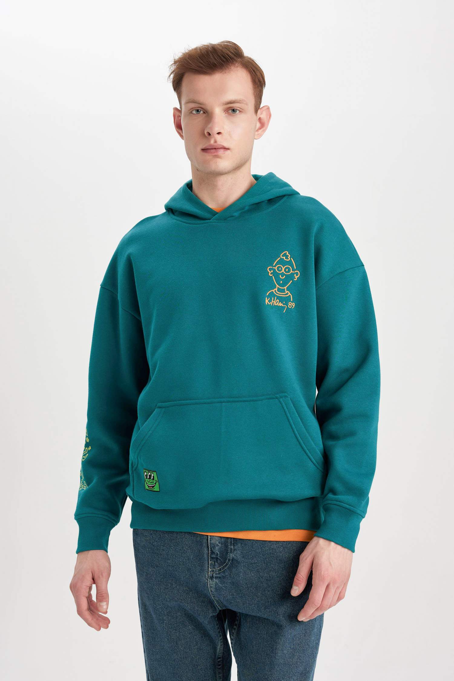 سويت شيرت اوفر سايز بغطاء للرأس