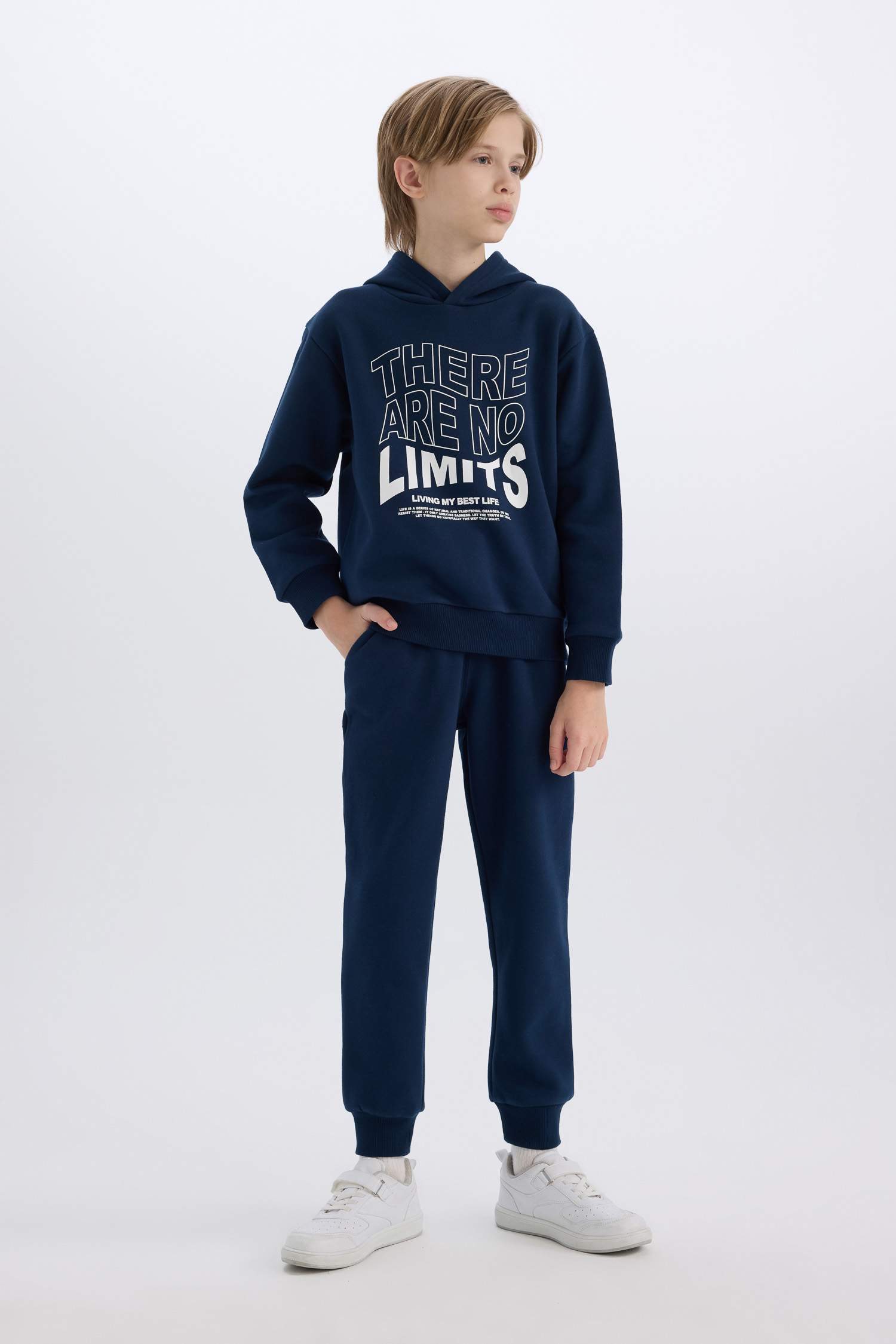 Ensemble Sweat à capuche imprimé et Jogging à taille élastique pour Garçon