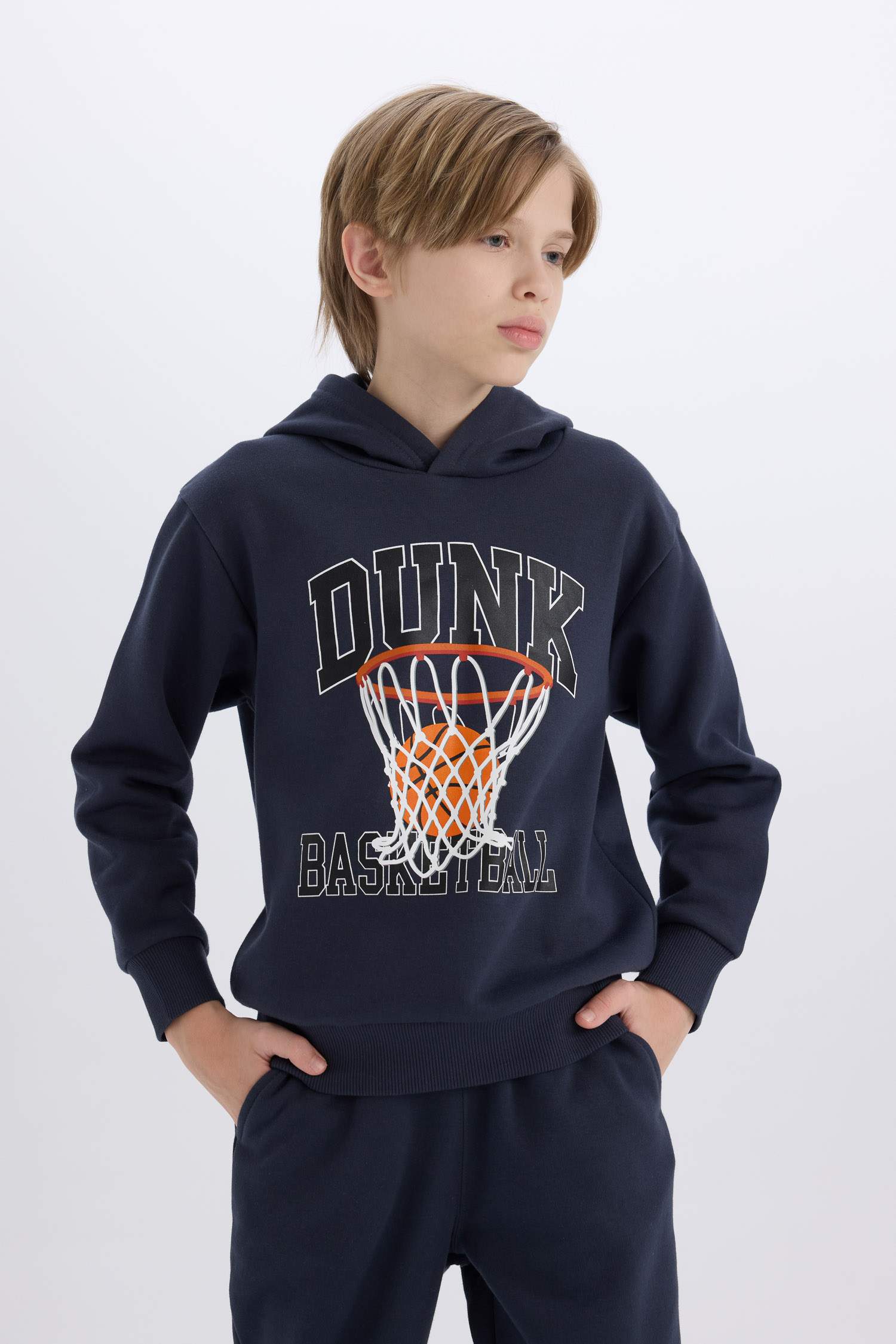 Ensemble Sweat à capuche imprimé et Jogging à taille élastique pour Garçon