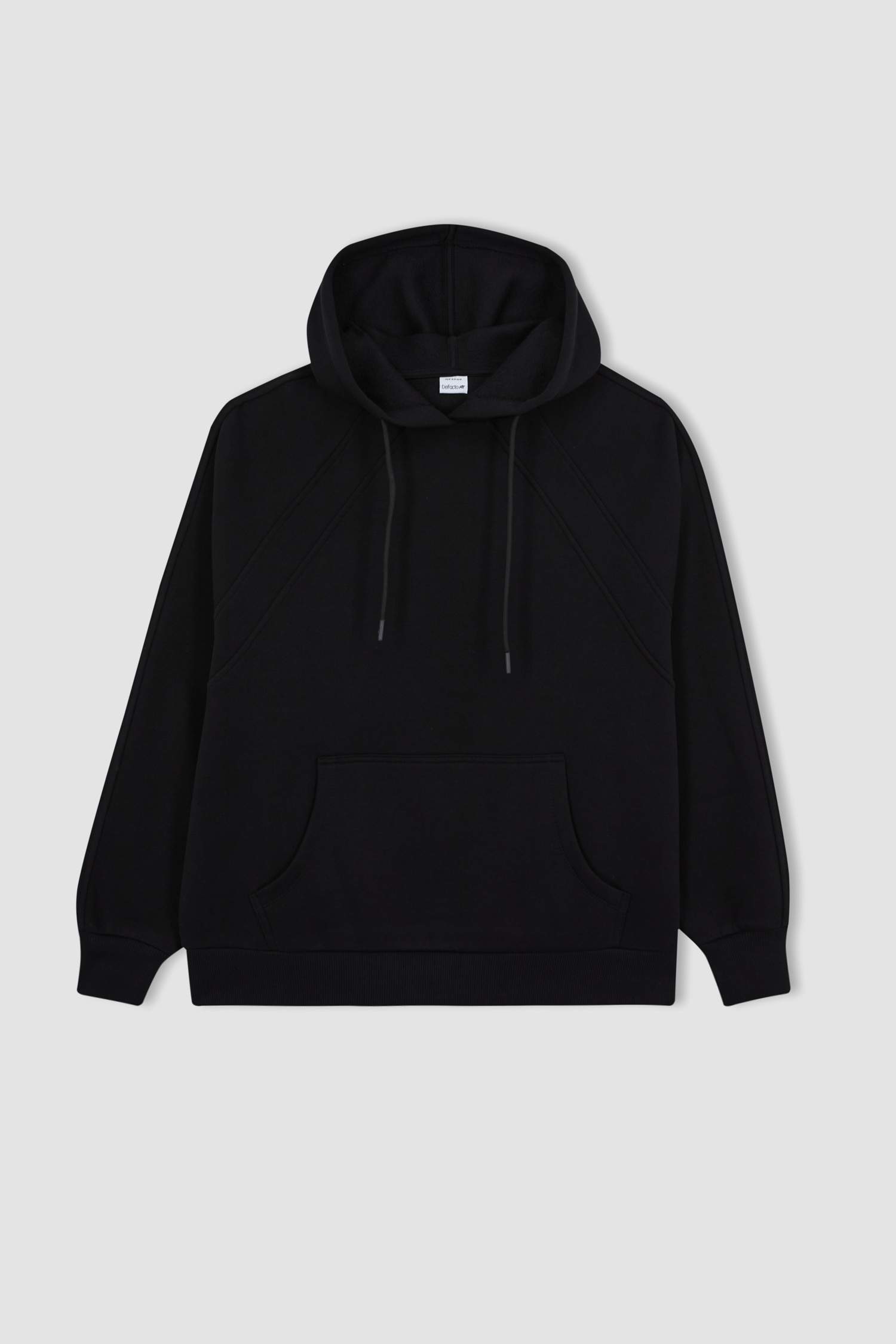 Black WOMAN Oversize Fit Long Sleeve Sweatshirt 2900700 DeFacto