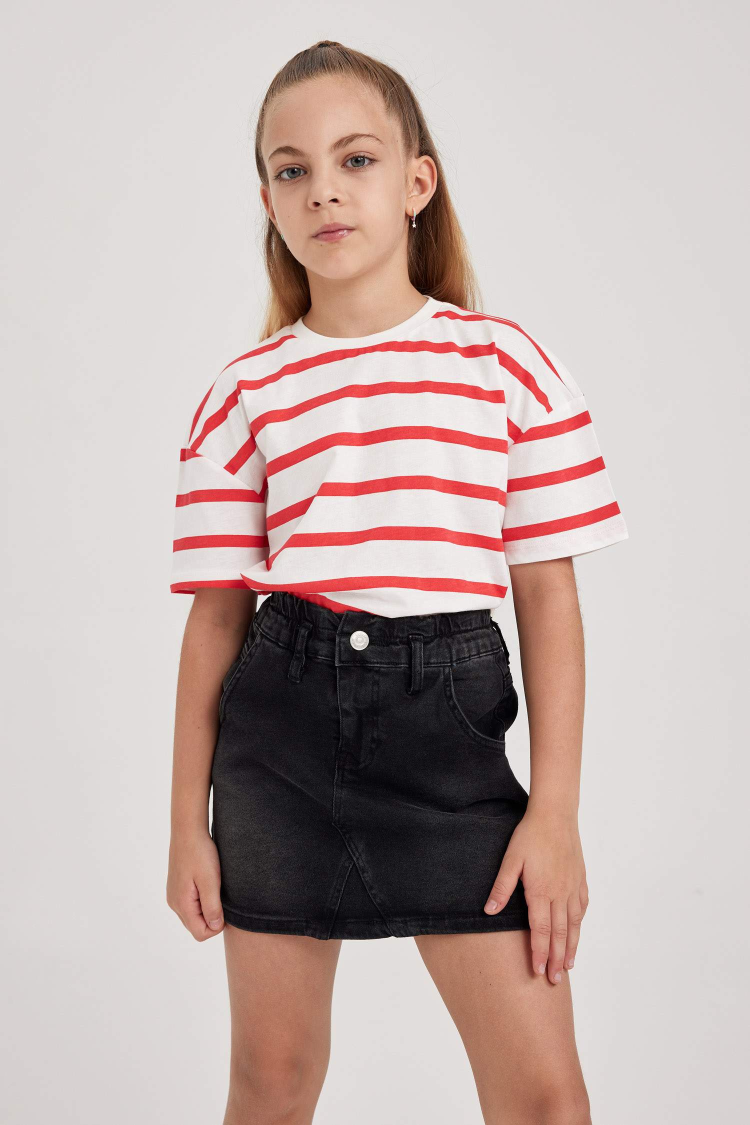 Футболка оверсайз с принтом для девочек