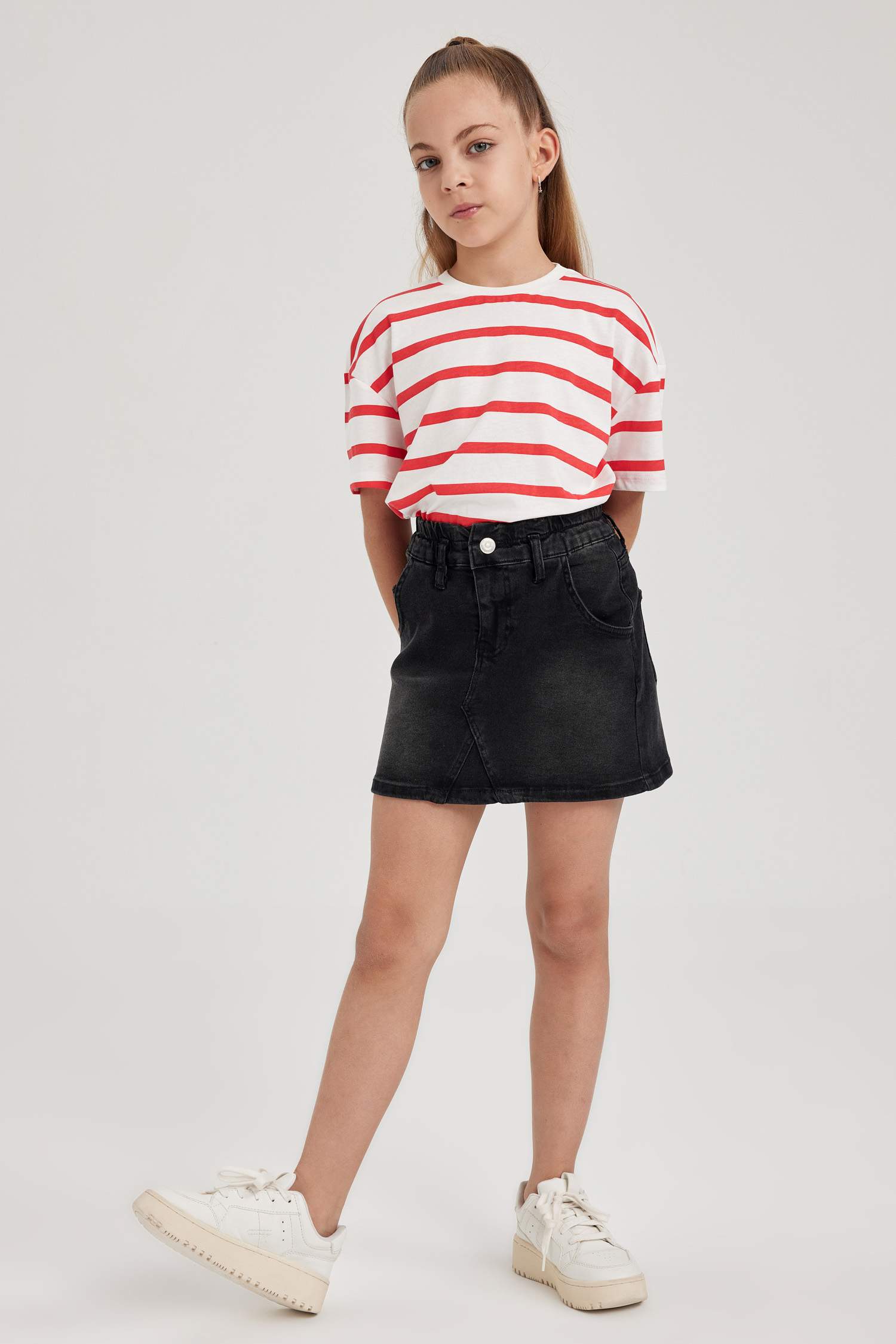 Футболка оверсайз с принтом для девочек