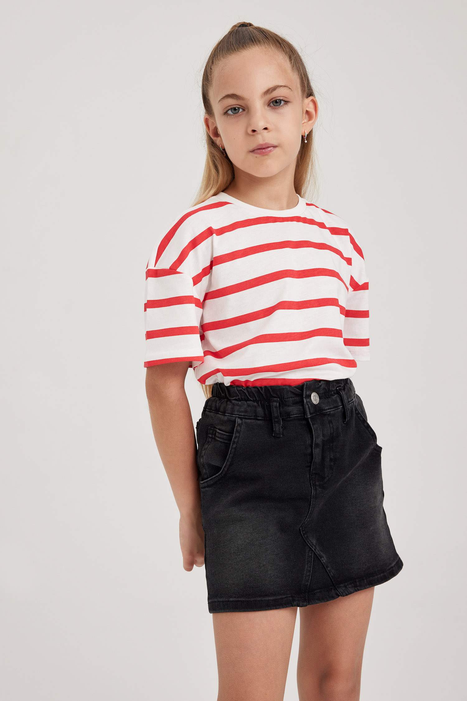 Футболка оверсайз с принтом для девочек