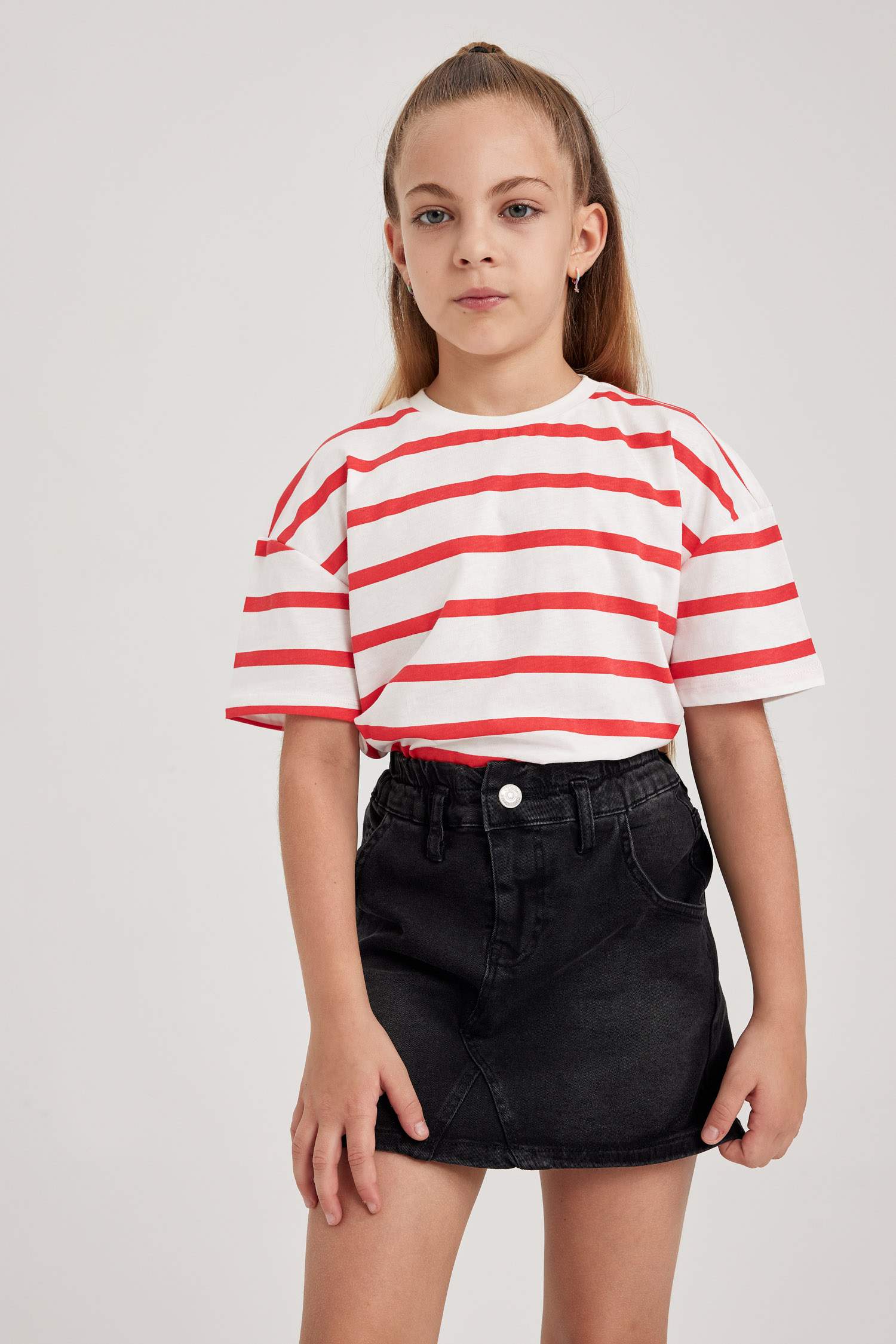 Футболка оверсайз с принтом для девочек