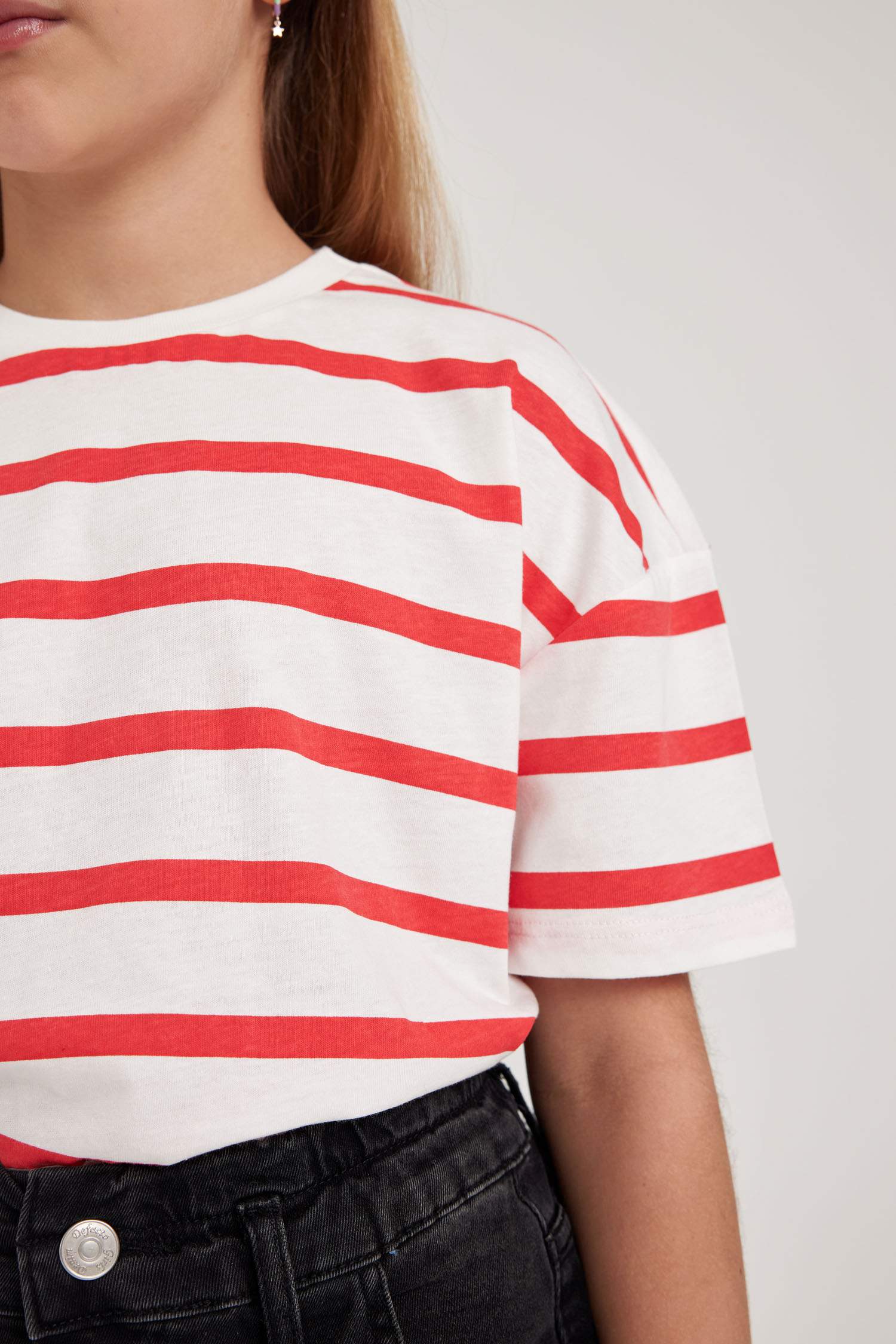 Футболка оверсайз с принтом для девочек