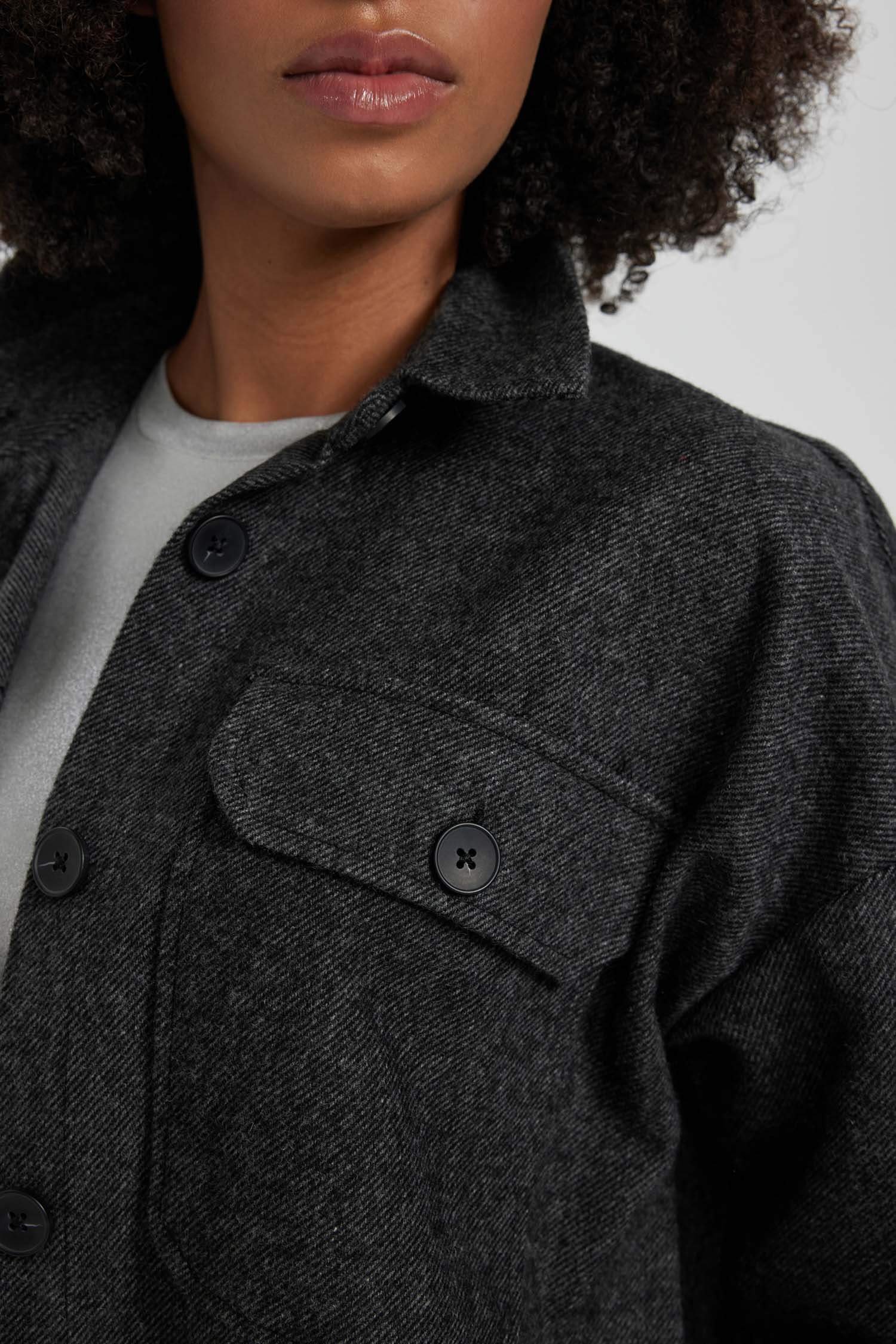 Туника оверсайз с длинным рукавом