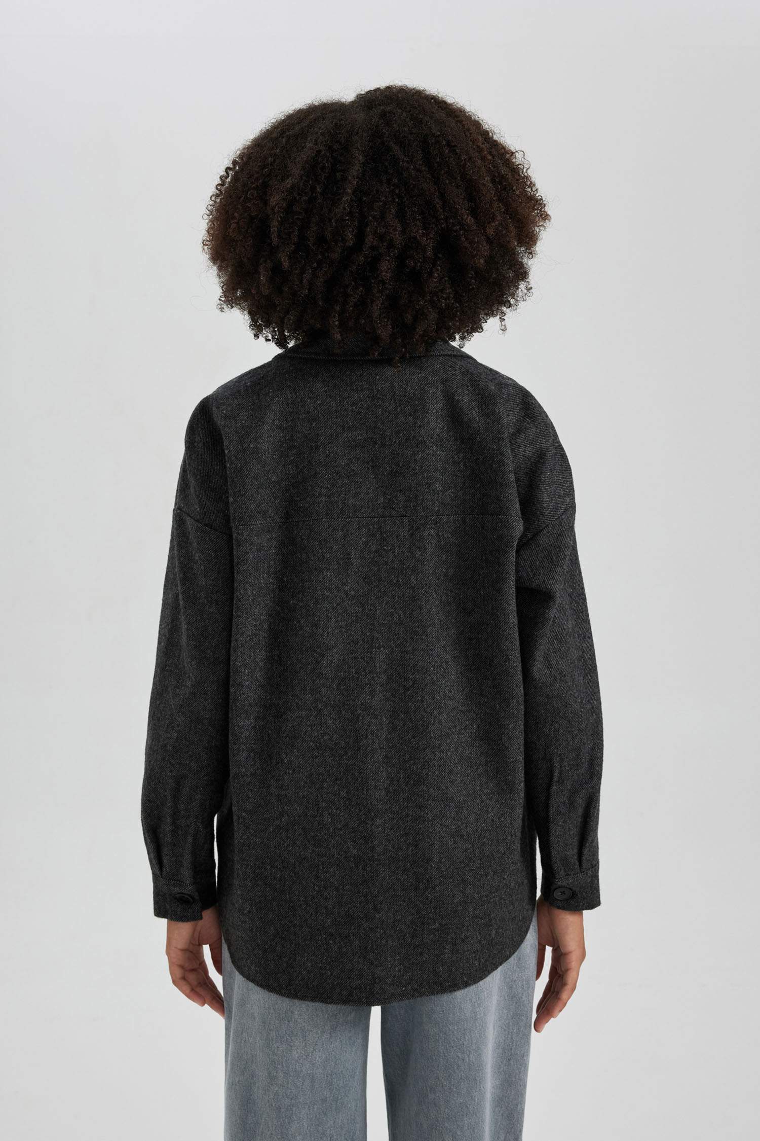 Туника оверсайз с длинным рукавом