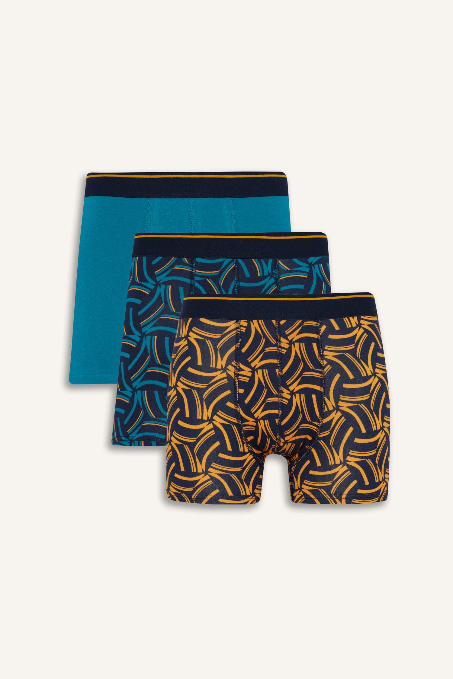 Regular Fit Printed 3 Piece Boxers