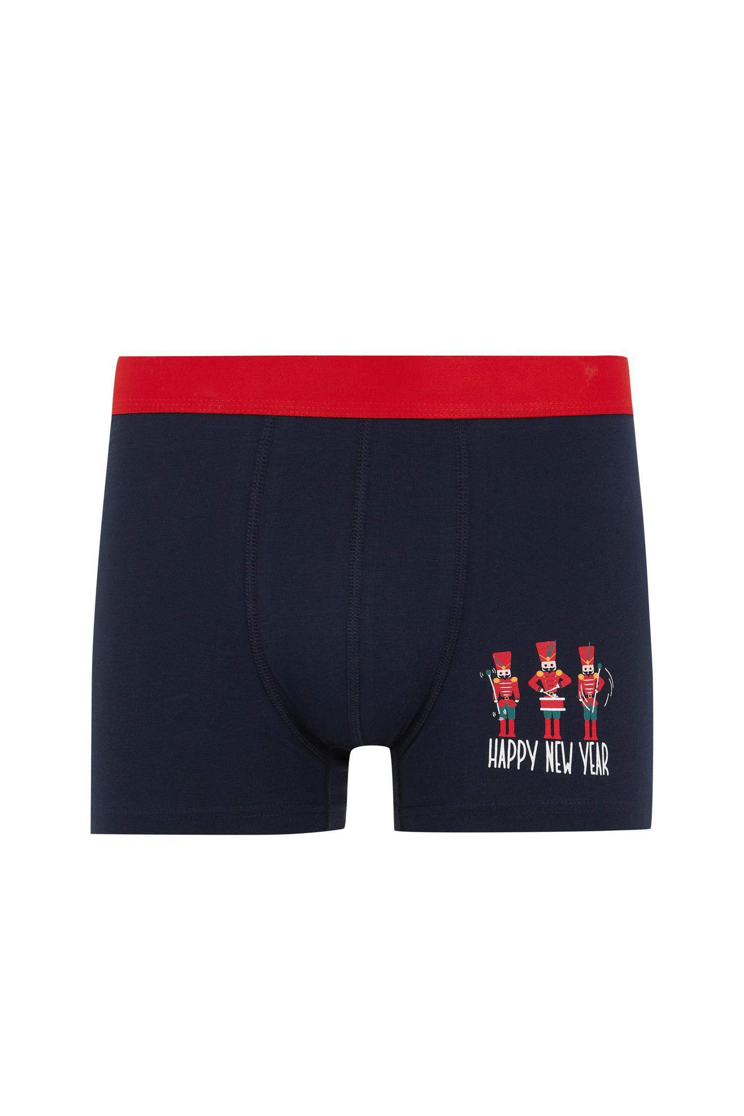 Christmas Themed Regular Fit 3 Piece Boxers