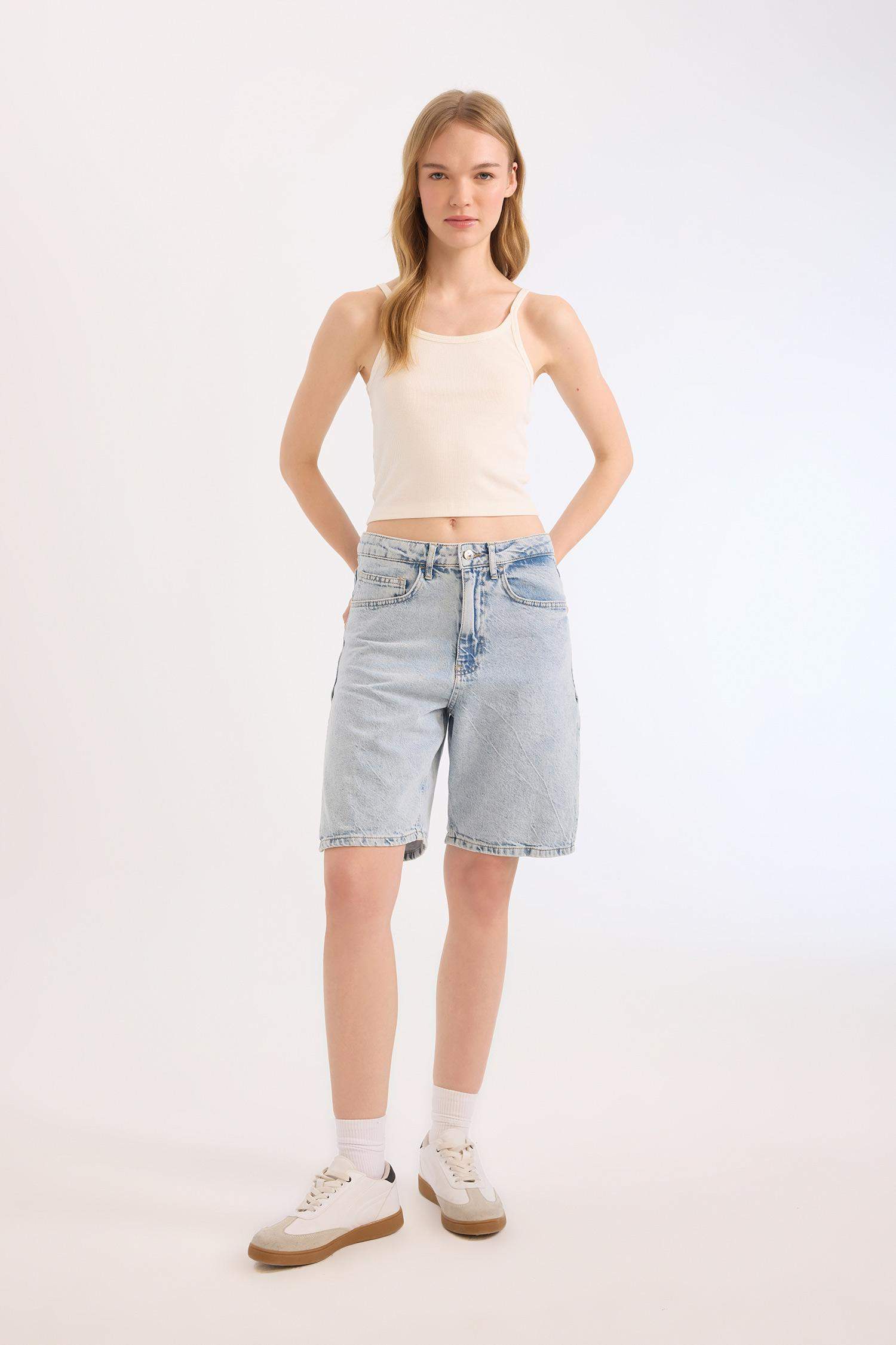 Fitted Corduroy Basic Tank Top