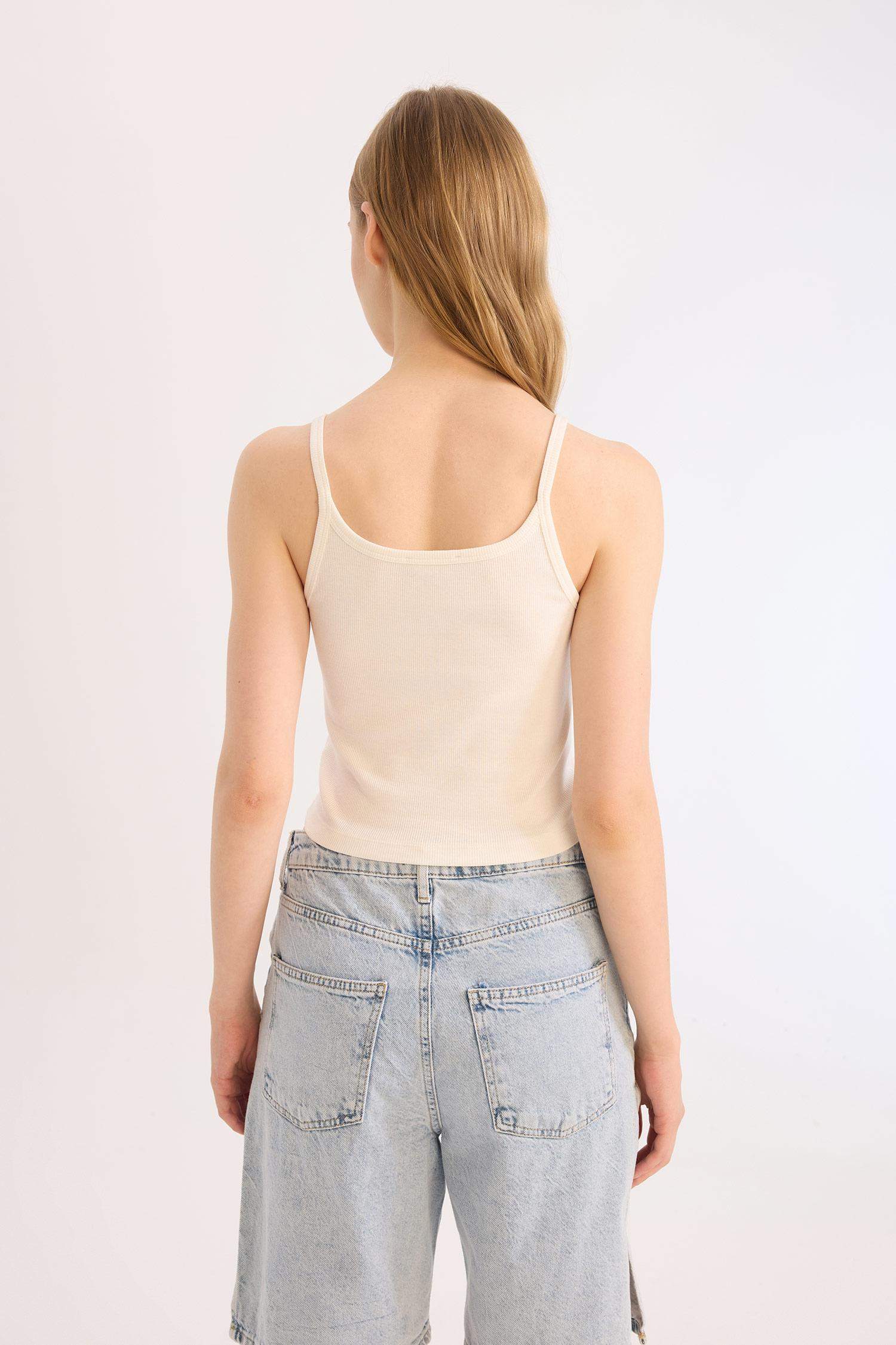 Fitted Corduroy Basic Tank Top