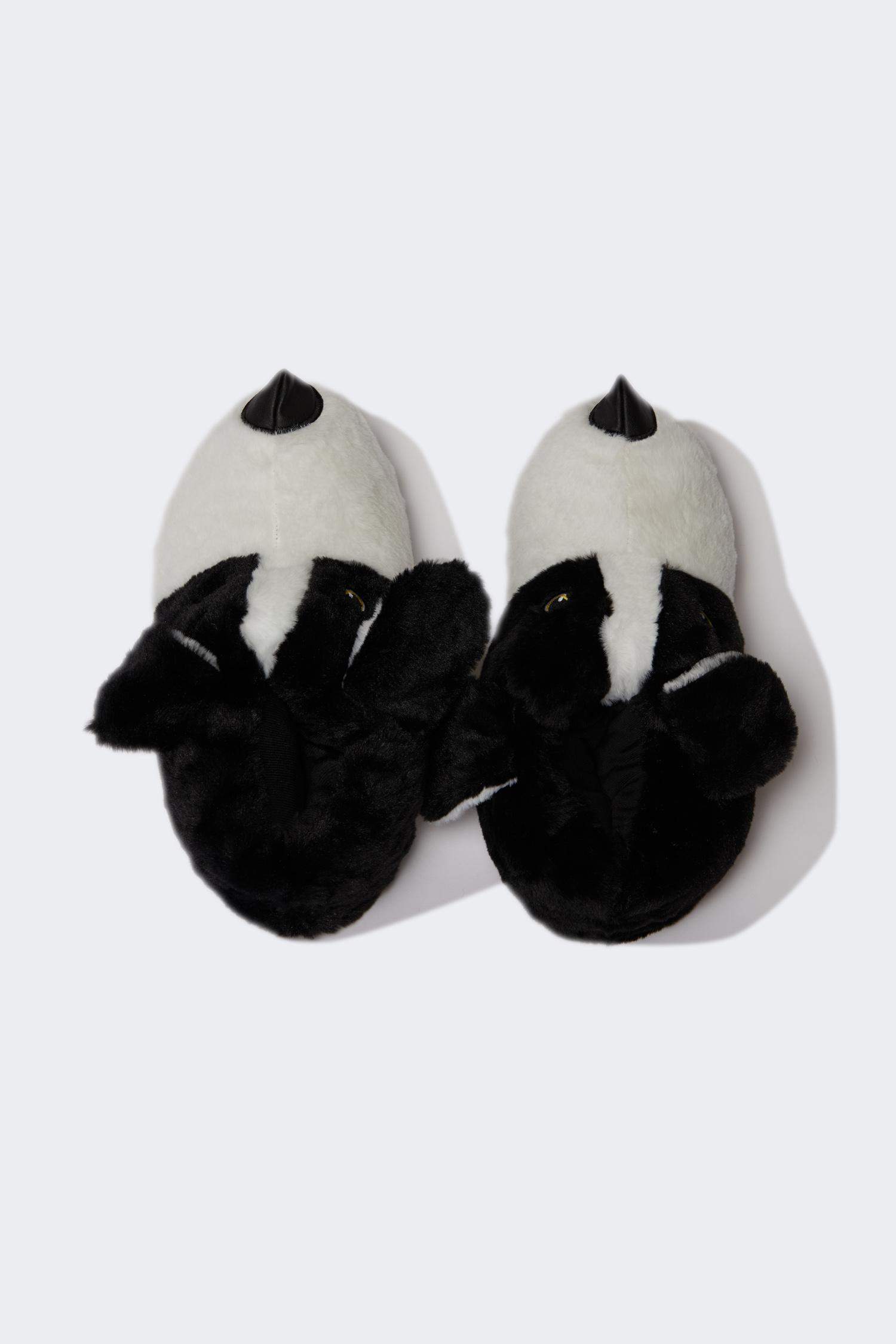 Erkek Köpek Temalı Düz Taban Panduf