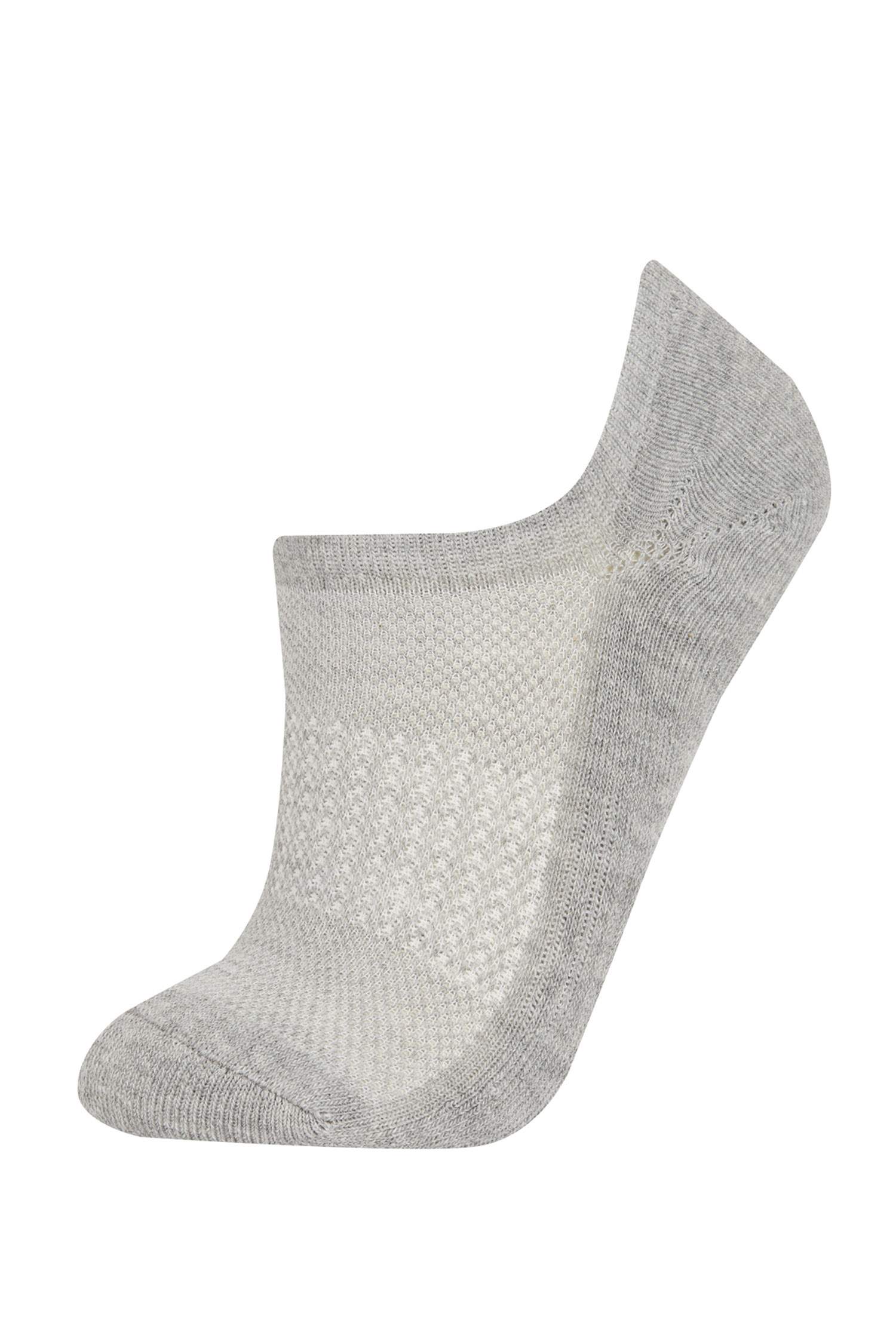 Kadın 3'lü Havlu Kumaş Sneaker Çorap