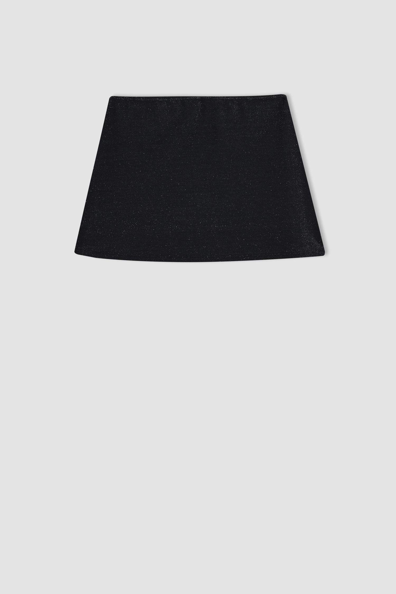 Fall in Love Shiny Fabric Mini Beach Skirt