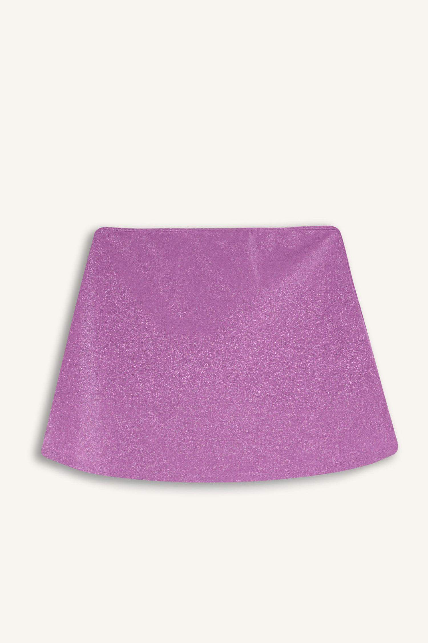 تنورة بحر قصير قماش لامع قصة عادية من Fall In Love