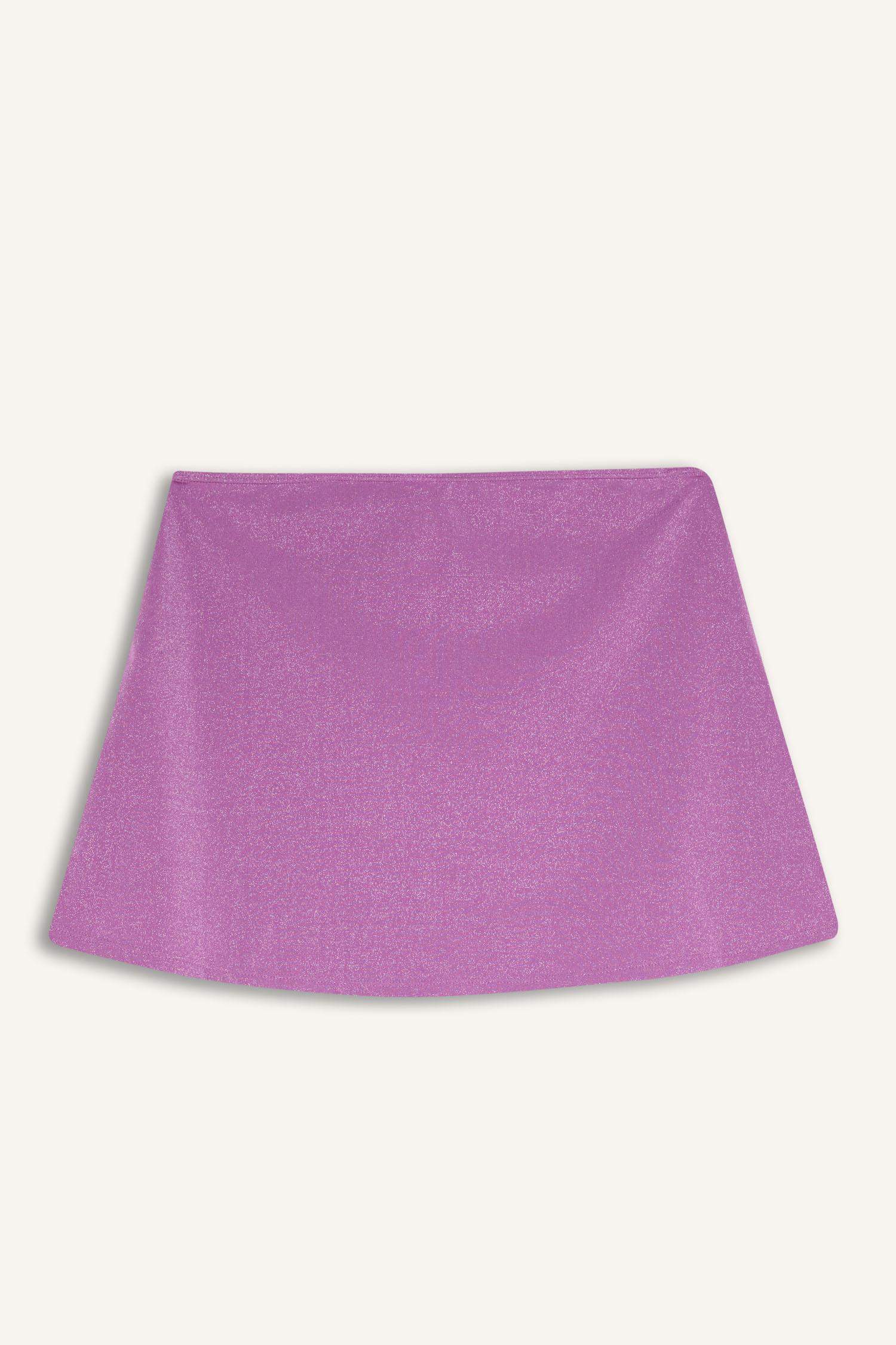 تنورة بحر قصير قماش لامع قصة عادية من Fall In Love