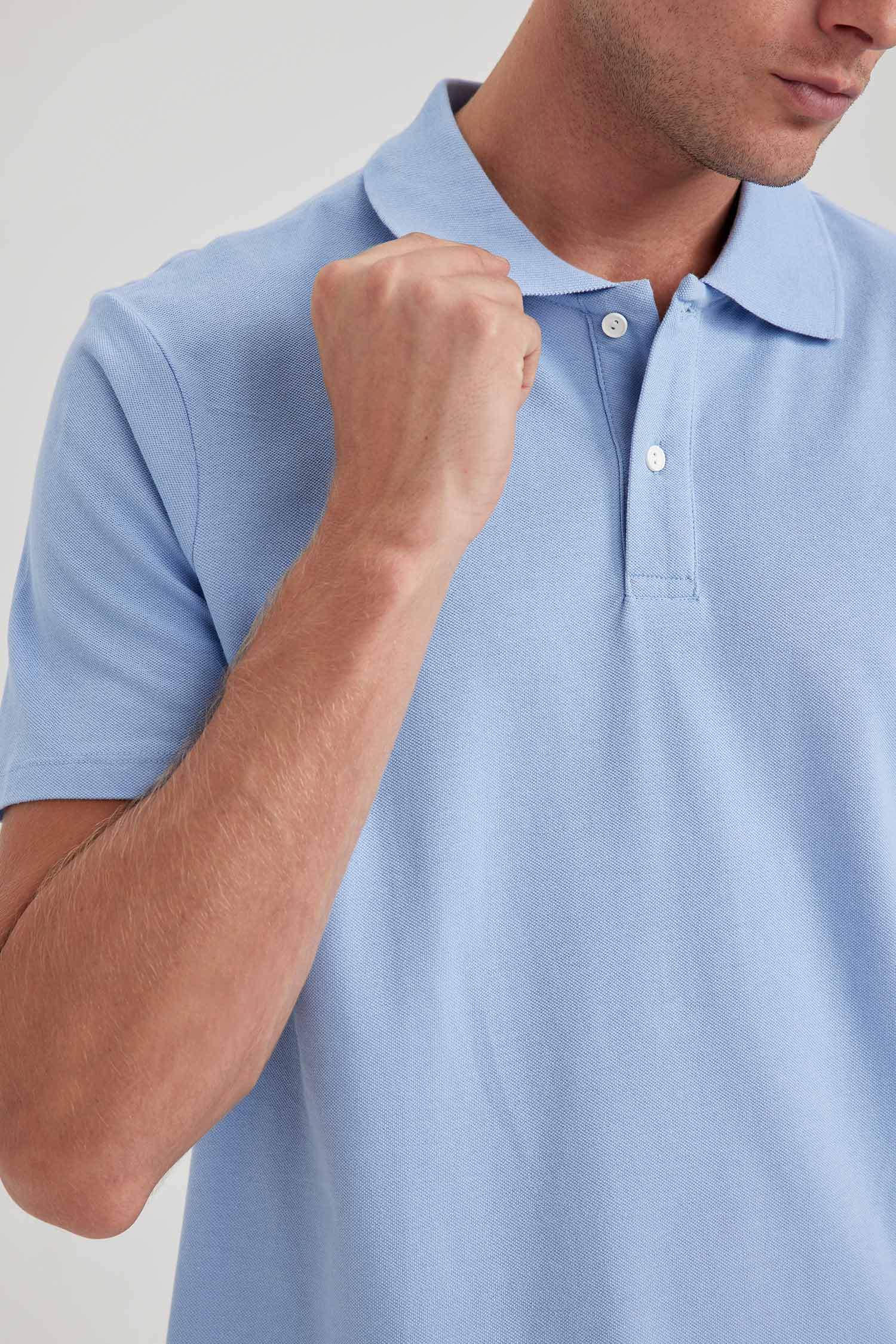 تيشيرت بولو قطن قصة عادية