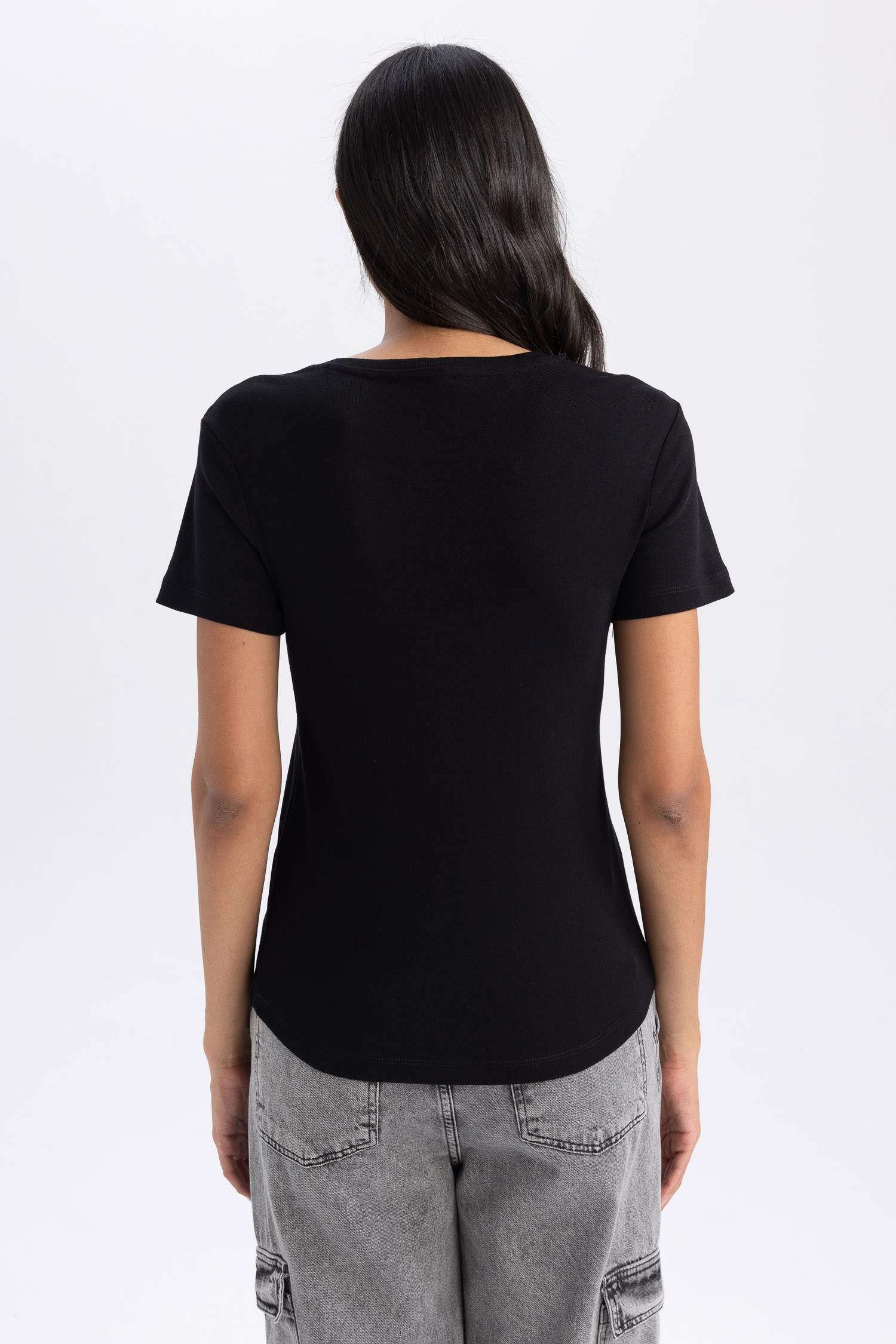 Slim Fit Ribana Short Sleeve T-Shirt