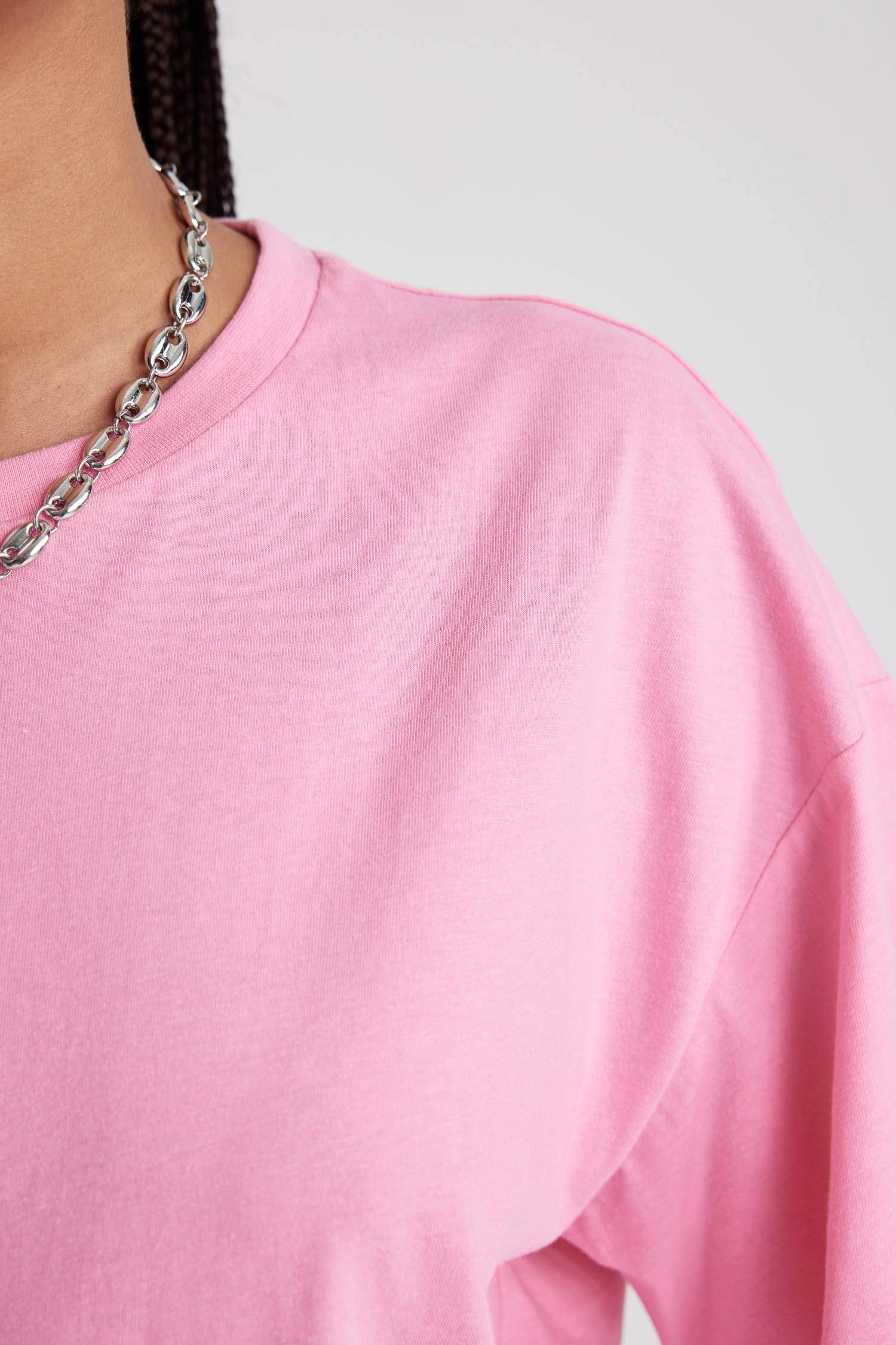 Oversize Fit Crew Neck Short Sleeve T-Shirt