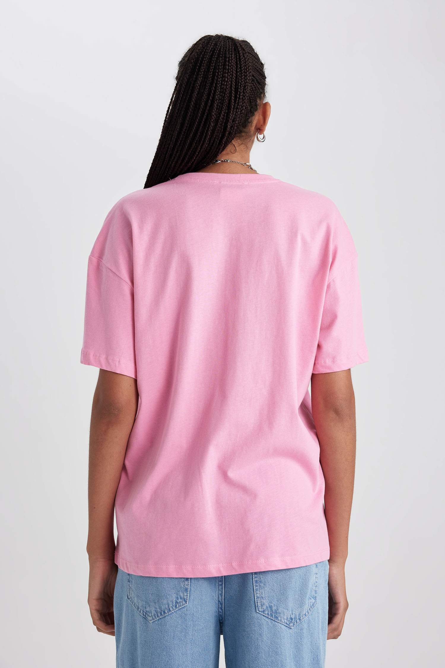 Oversize Fit Crew Neck Short Sleeve T-Shirt