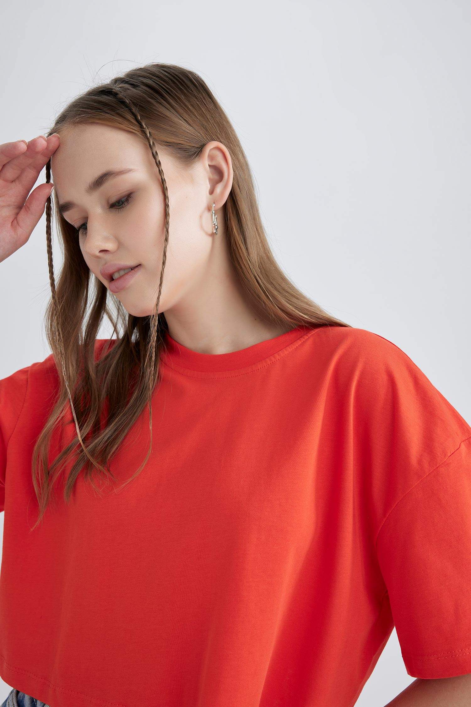 Oversize Fit Cotton Short Sleeve T-Shirt