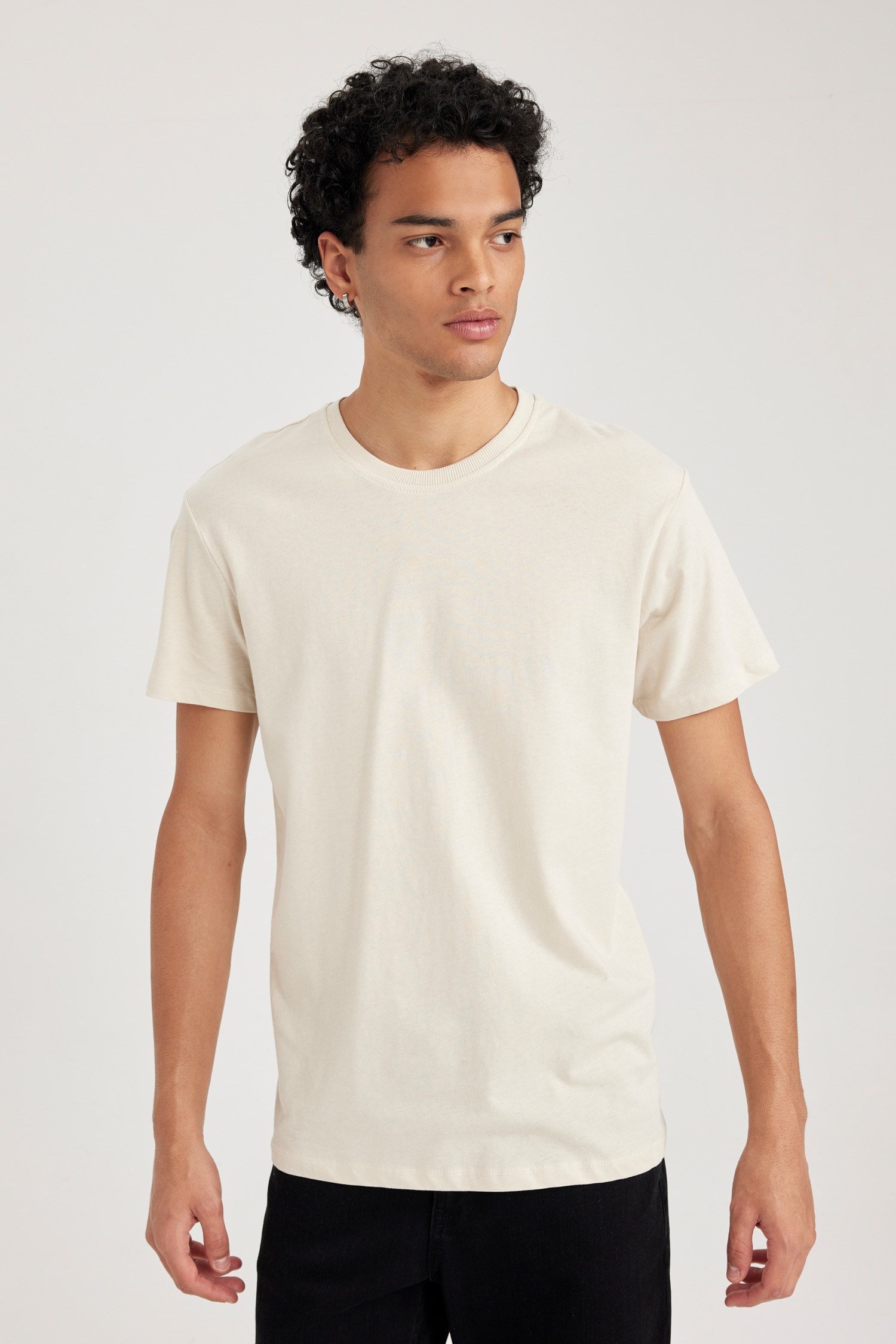 DeFacto %100 Pamuk Slim Fit Basic Tişört