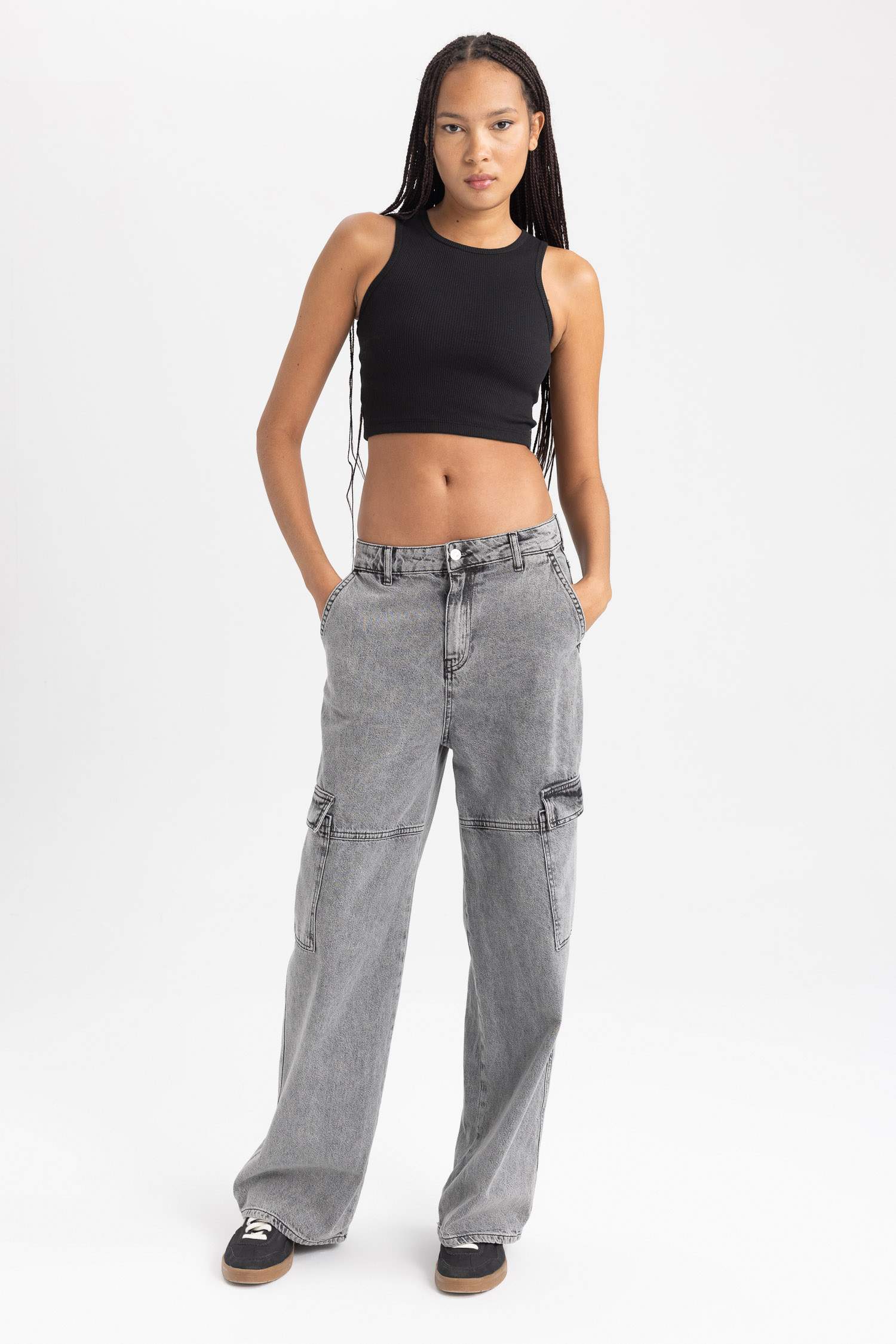 Fitted Halter Neck Tank Top