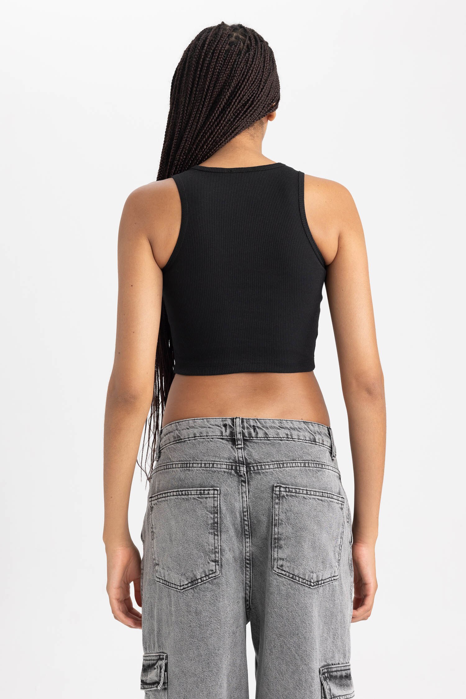 DeFacto Fıtted Halter Yaka Atlet görsel 7