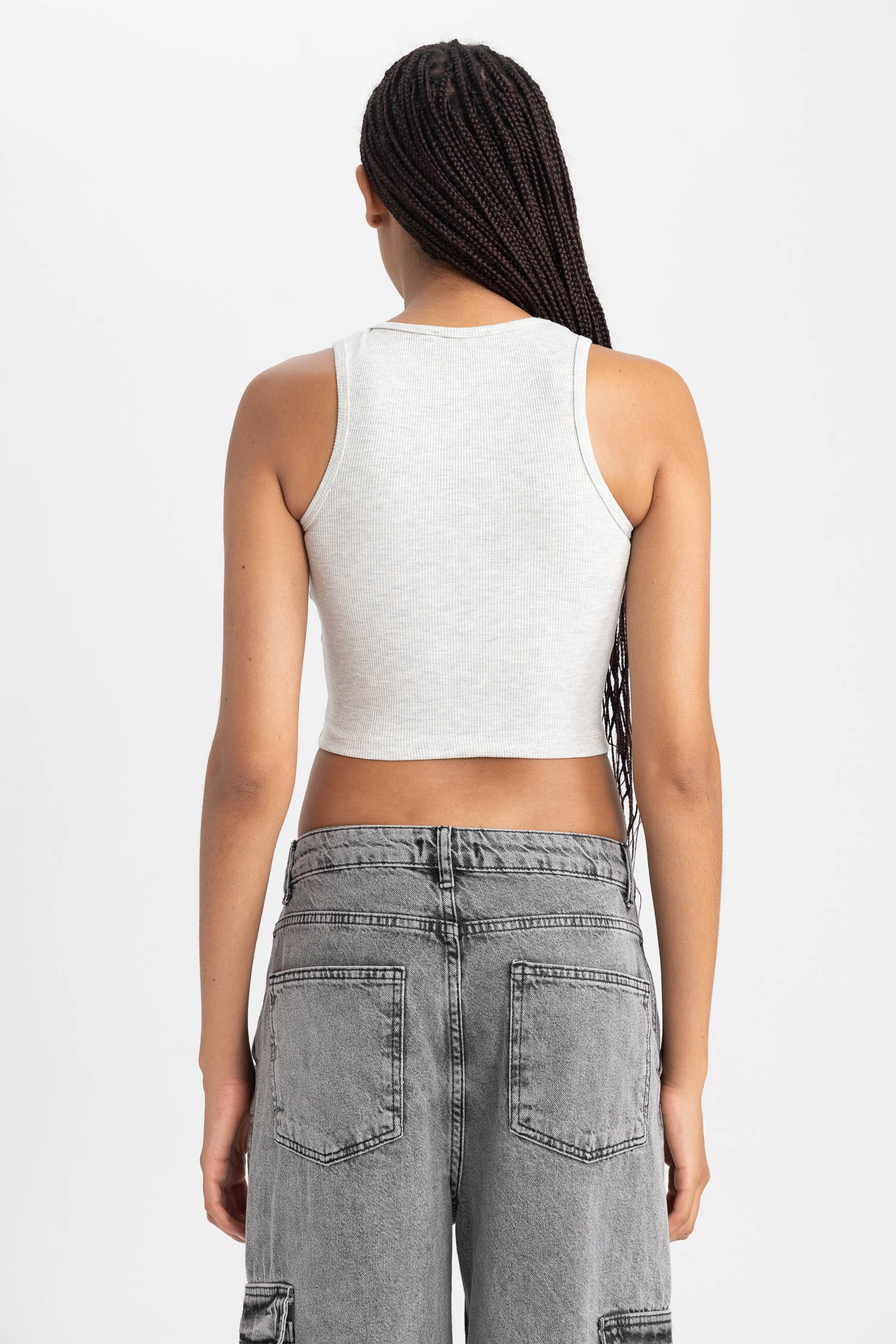 DeFacto Fıtted Halter Yaka Atlet görsel 6