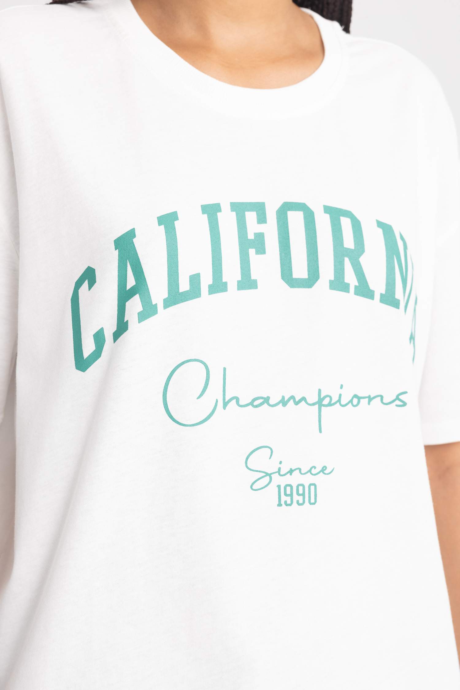 Oversize Fit Crew Neck Short Sleeve T-Shirt