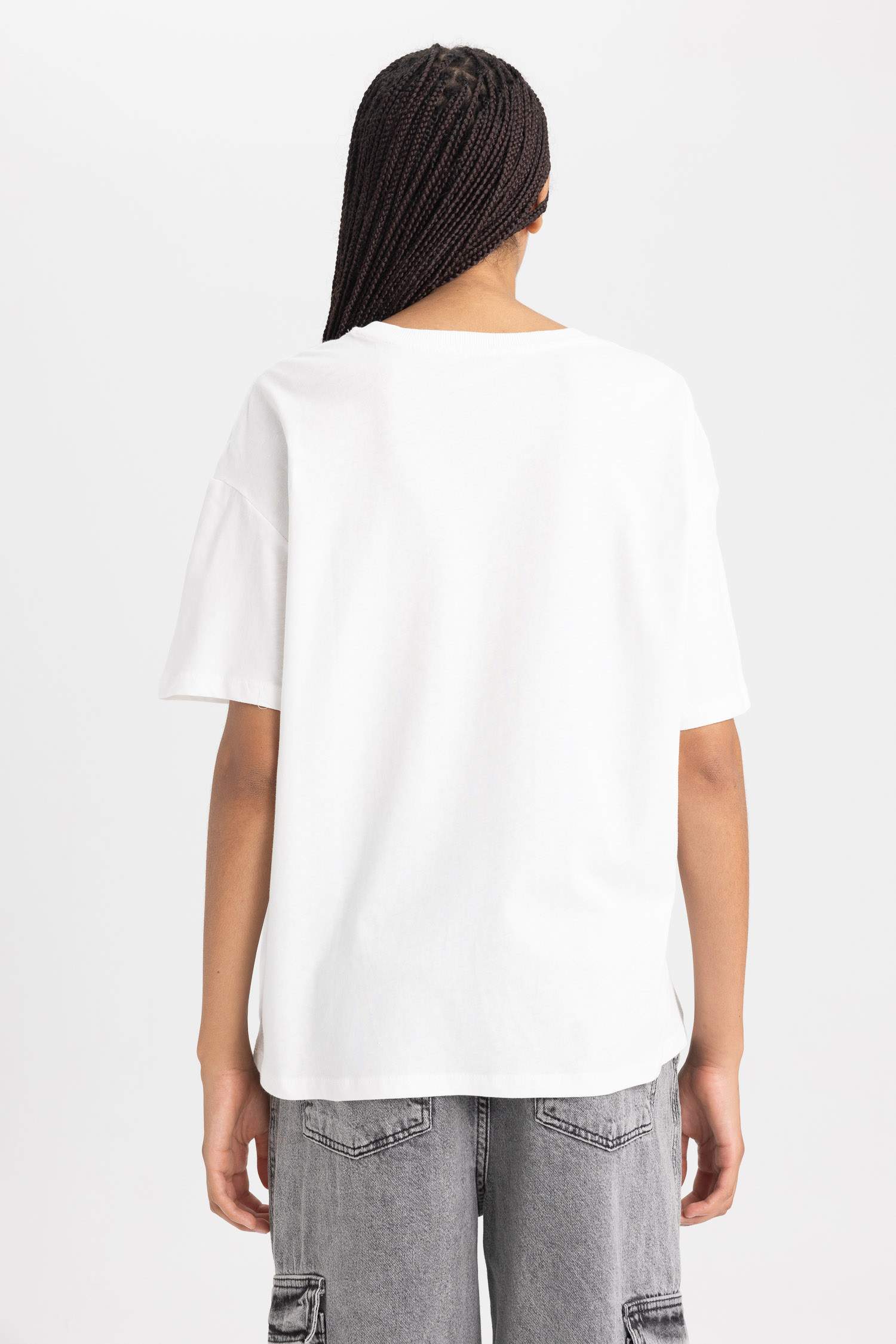 Oversize Fit Crew Neck Short Sleeve T-Shirt