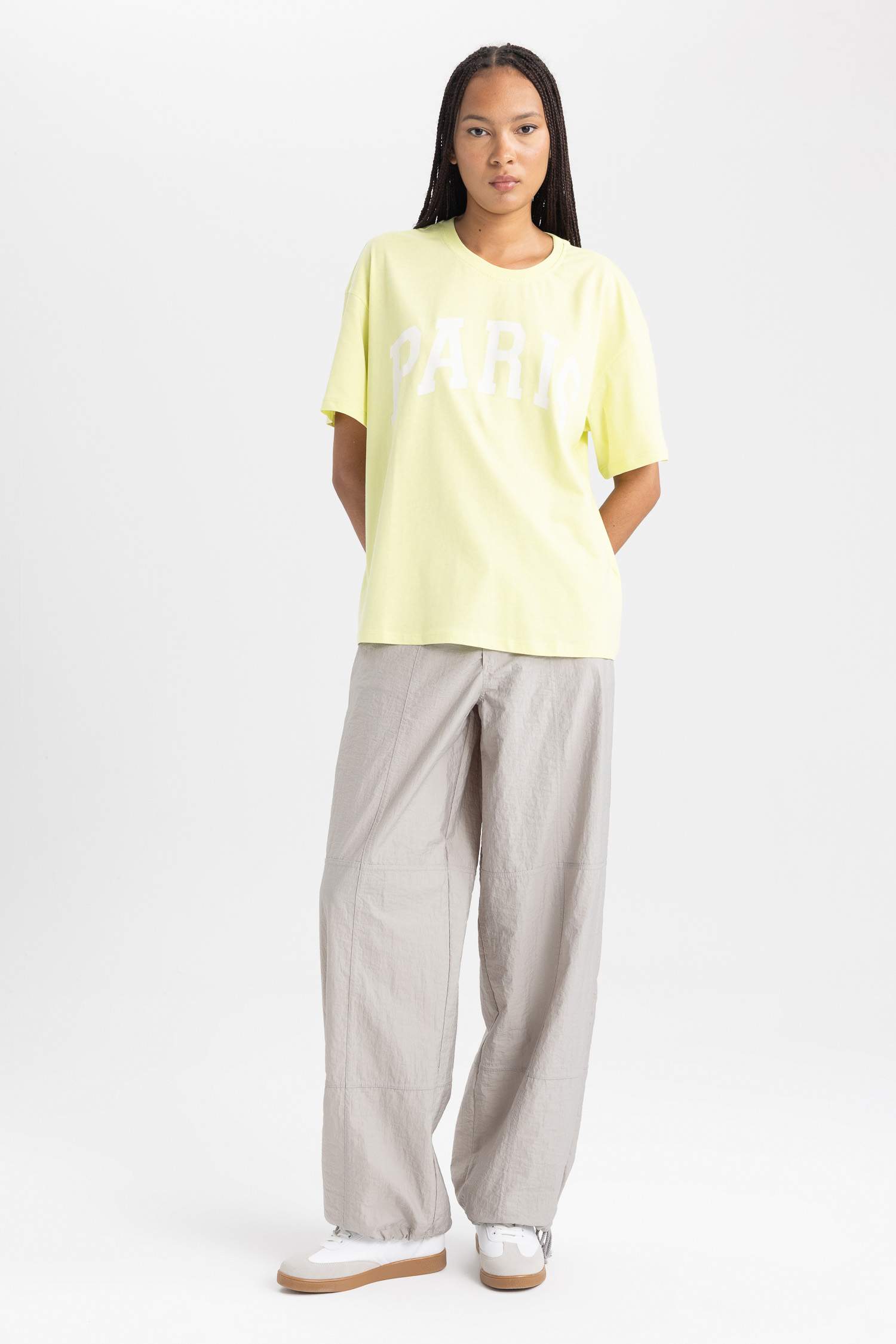 Oversize Fit Crew Neck Short Sleeve T-Shirt