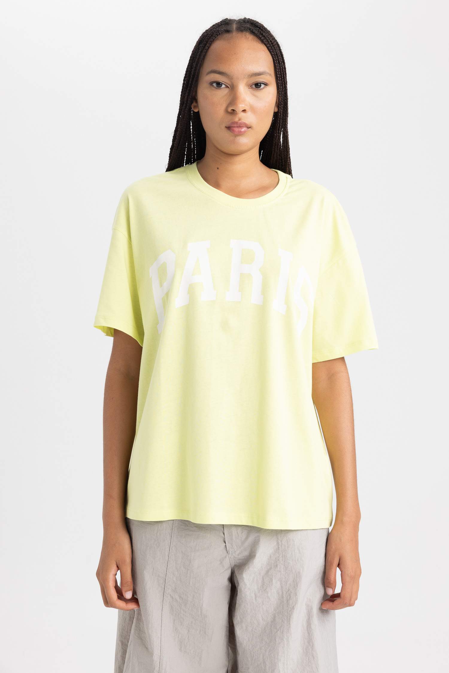 Oversize Fit Crew Neck Short Sleeve T-Shirt