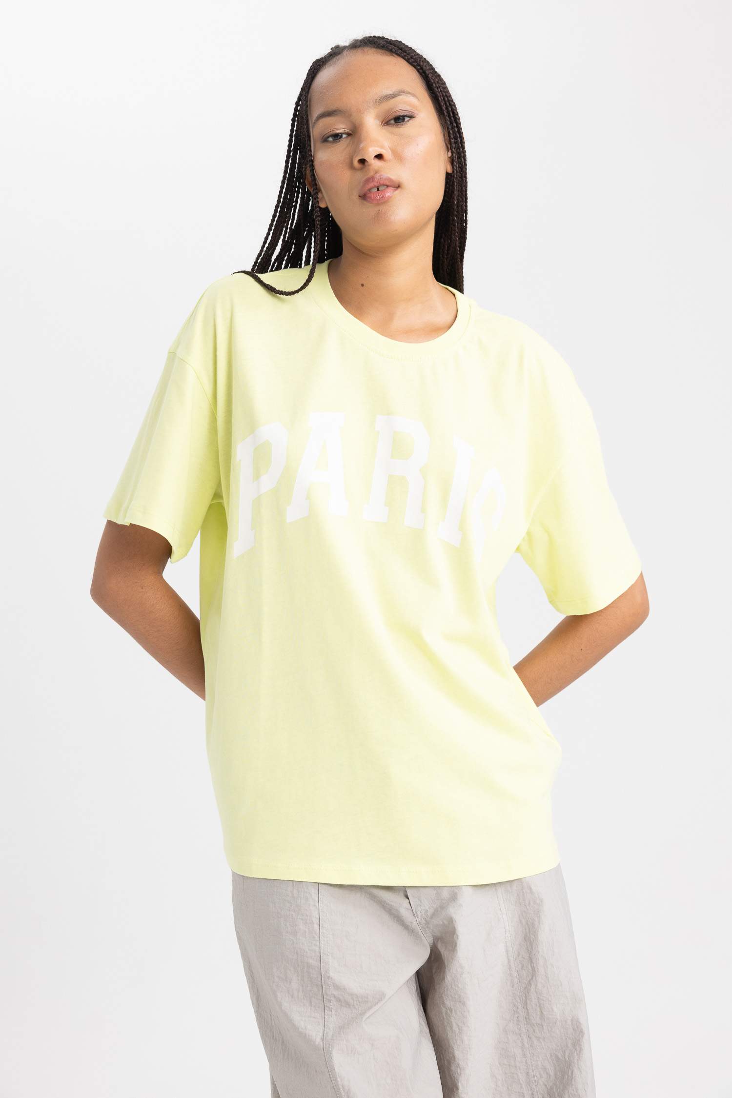 Oversize Fit Crew Neck Short Sleeve T-Shirt
