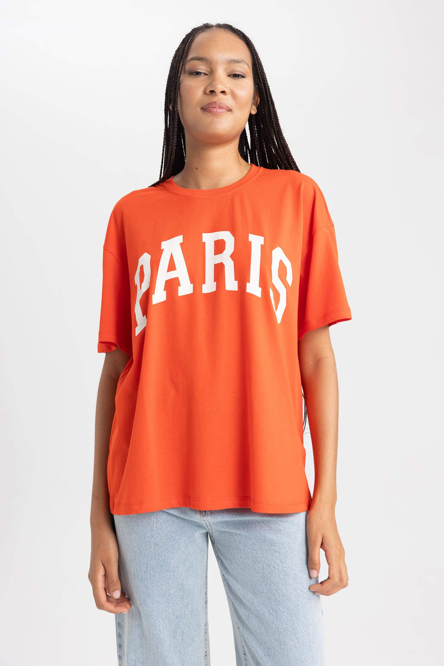 Oversize Fit Crew Neck Short Sleeve T-Shirt