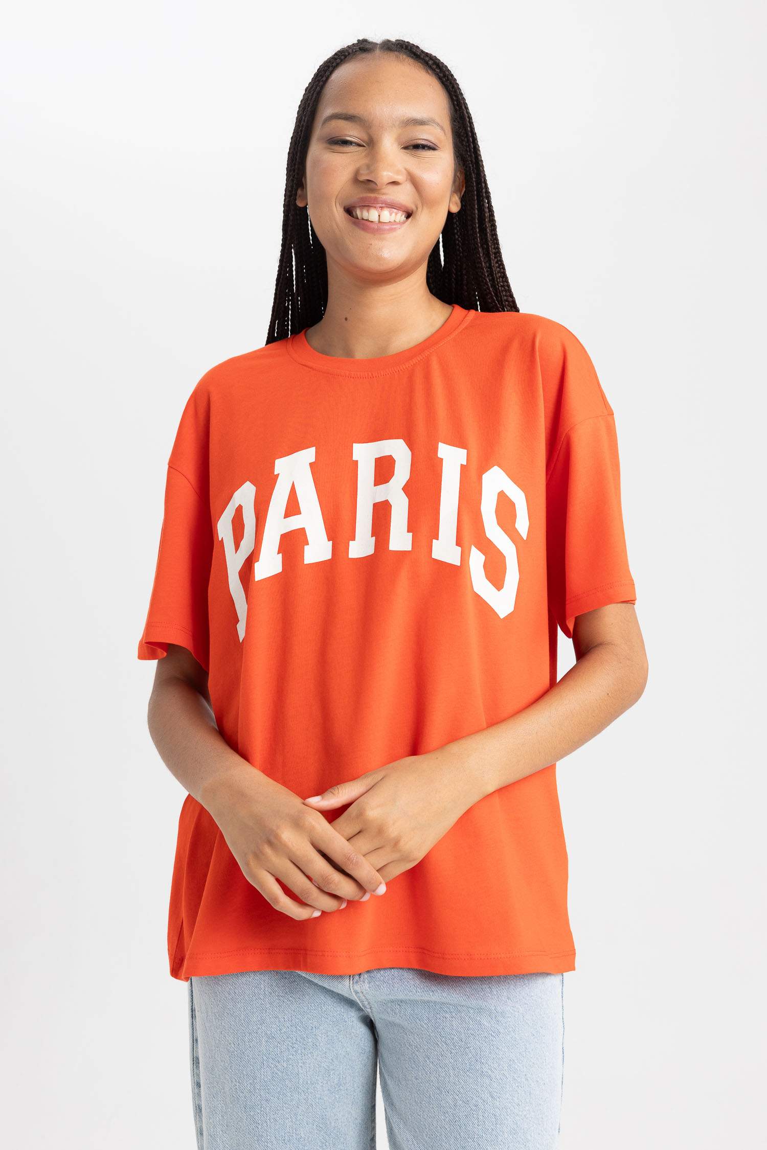 Oversize Fit Crew Neck Short Sleeve T-Shirt