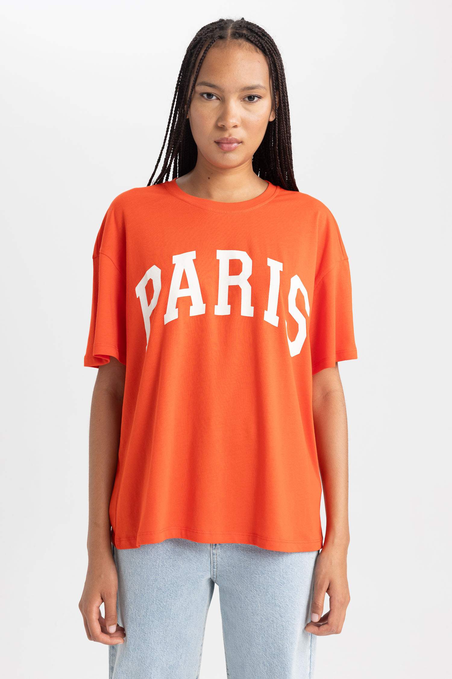 Oversize Fit Crew Neck Short Sleeve T-Shirt