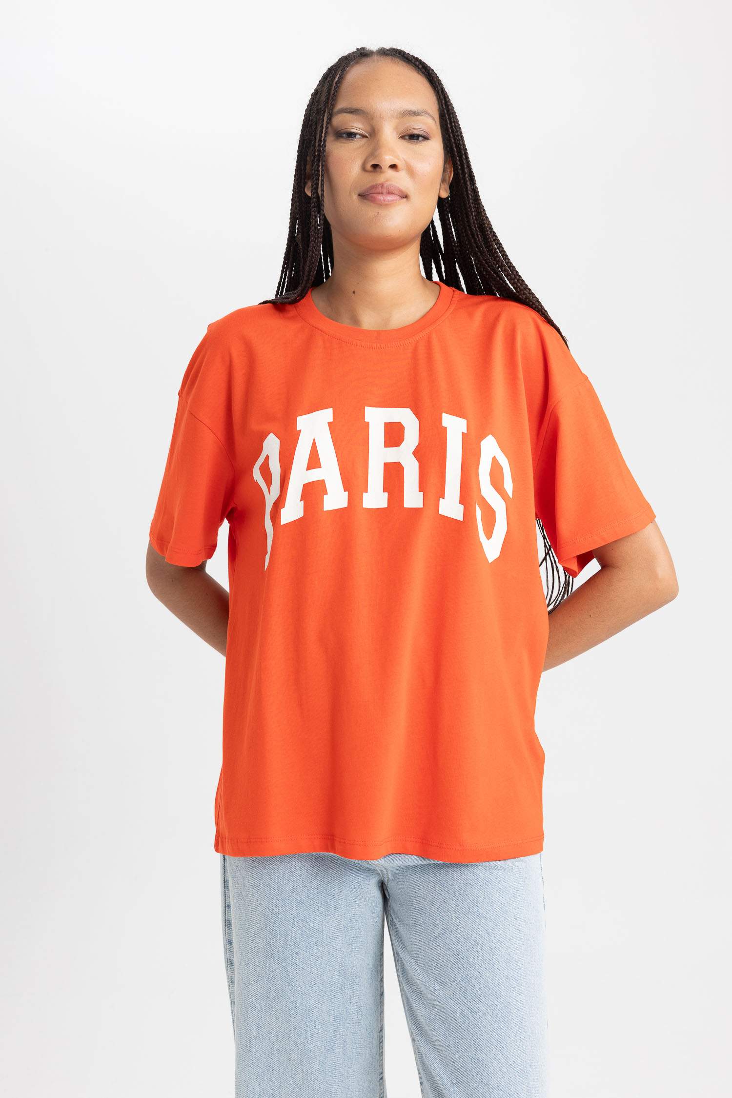 Oversize Fit Crew Neck Short Sleeve T-Shirt