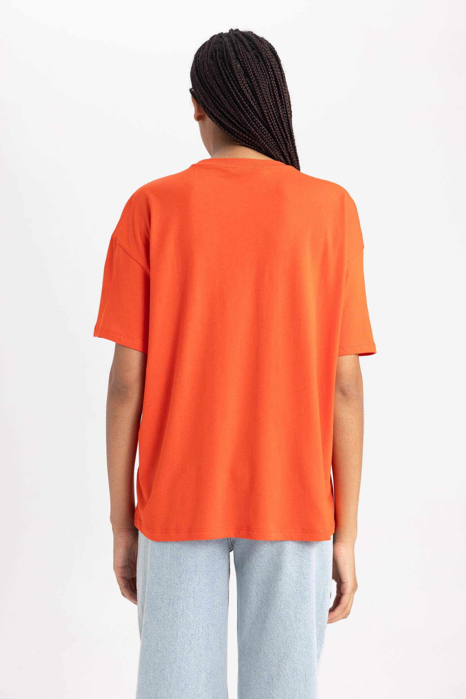 Oversize Fit Crew Neck Short Sleeve T-Shirt